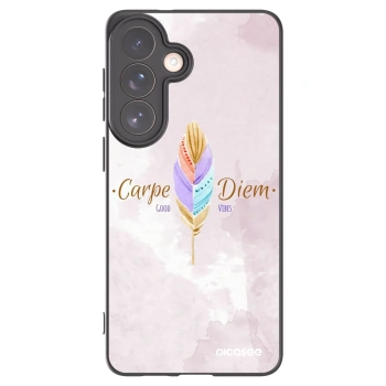Picasee crna silikonska maskica za Samsung Galaxy S26+ - Carpe Diem