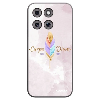 Picasee crna silikonska maskica za Motorola Moto G77 - Carpe Diem