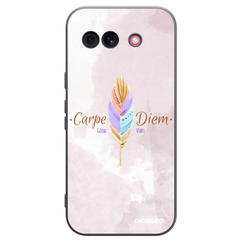 Picasee crna silikonska maskica za Google Pixel 10a - Carpe Diem