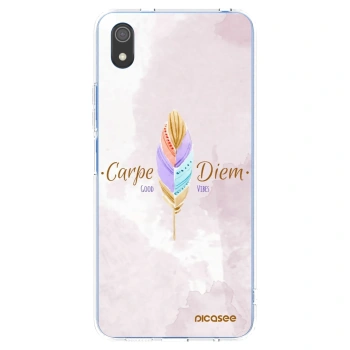 Picasee silikonska prozirna maskica za Xiaomi Redmi 7A - Carpe Diem