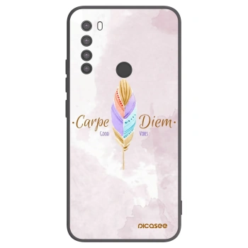 Picasee crna silikonska maskica za Xiaomi Redmi Note 8 - Carpe Diem