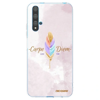 Picasee silikonska prozirna maskica za Huawei Nova 5T - Carpe Diem