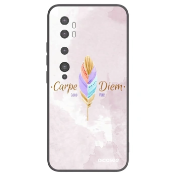 Picasee crna silikonska maskica za Xiaomi Mi Note 10 (Pro) - Carpe Diem