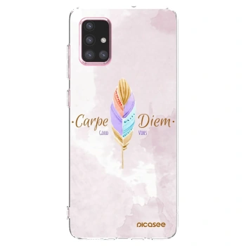 Picasee silikonska prozirna maskica za Samsung Galaxy A71 A715F - Carpe Diem