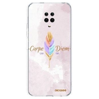 Picasee silikonska prozirna maskica za Xiaomi Redmi Note 9 Pro - Carpe Diem