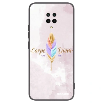 Picasee crna silikonska maskica za Xiaomi Redmi Note 9S - Carpe Diem