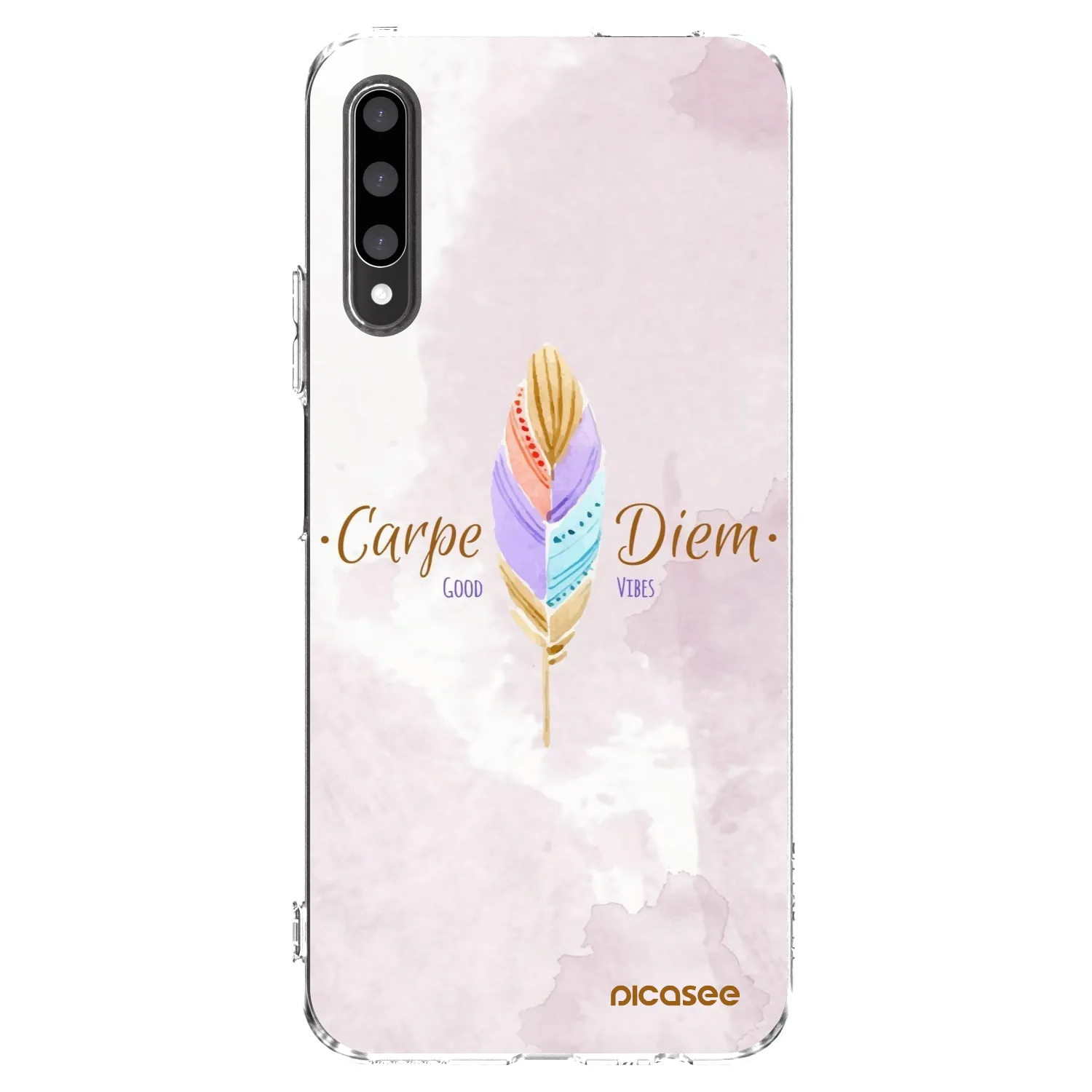 Picasee silikonska prozirna maskica za Honor 9X Pro - Carpe Diem