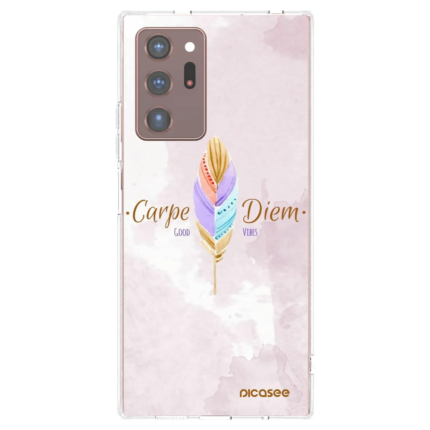 Picasee silikonska prozirna maskica za Samsung Galaxy Note 20 Ultra - Carpe Diem