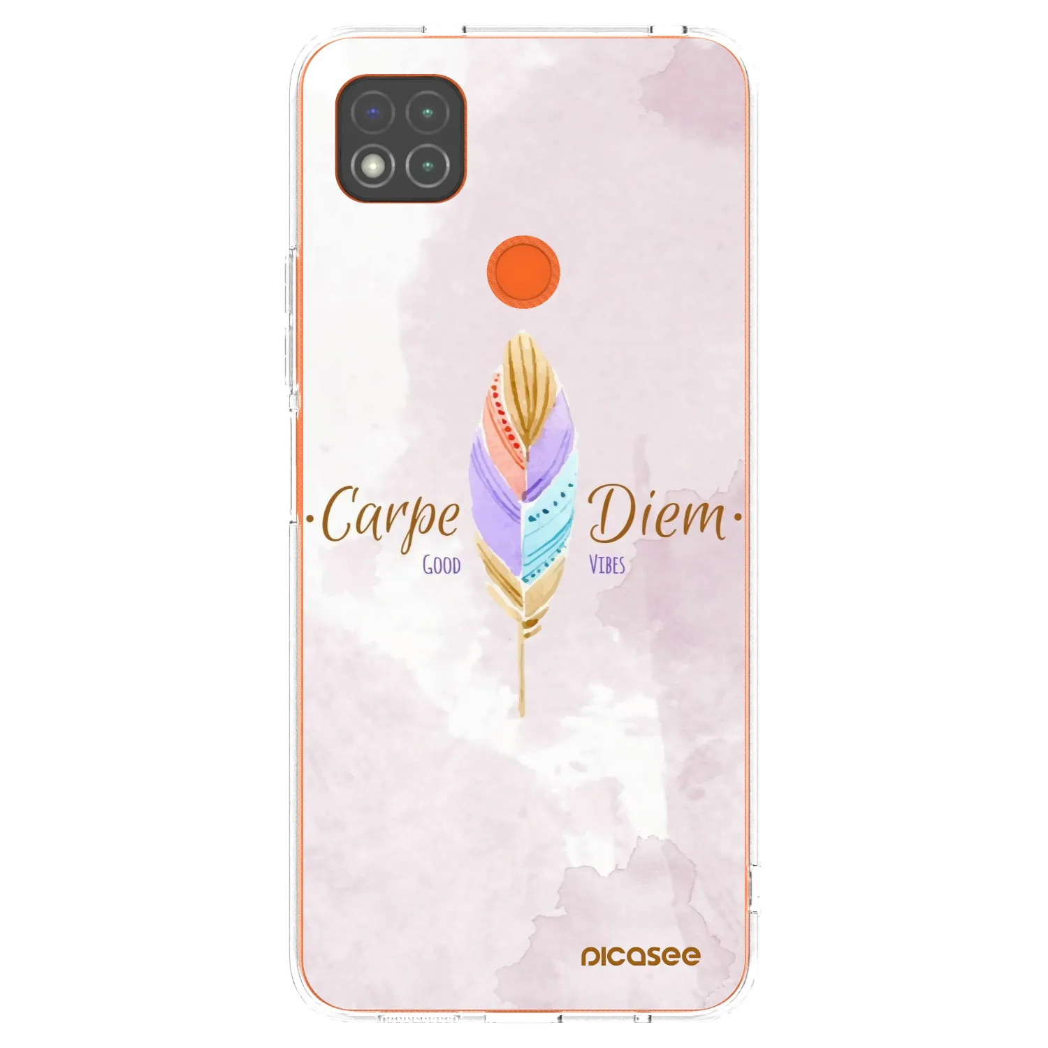 Picasee silikonska prozirna maskica za Xiaomi Redmi 9C - Carpe Diem