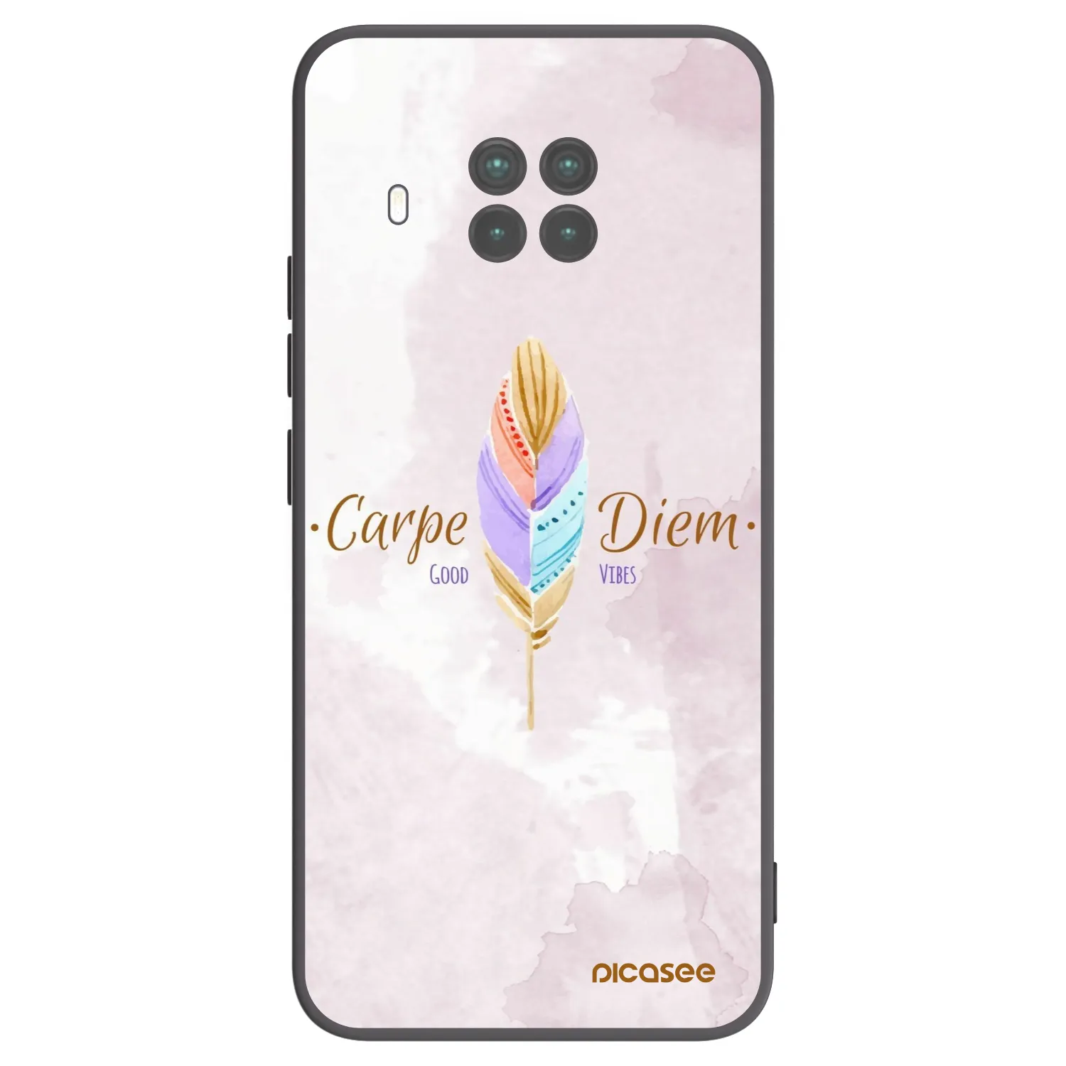 Picasee crna silikonska maskica za Xiaomi Mi 10T Lite - Carpe Diem