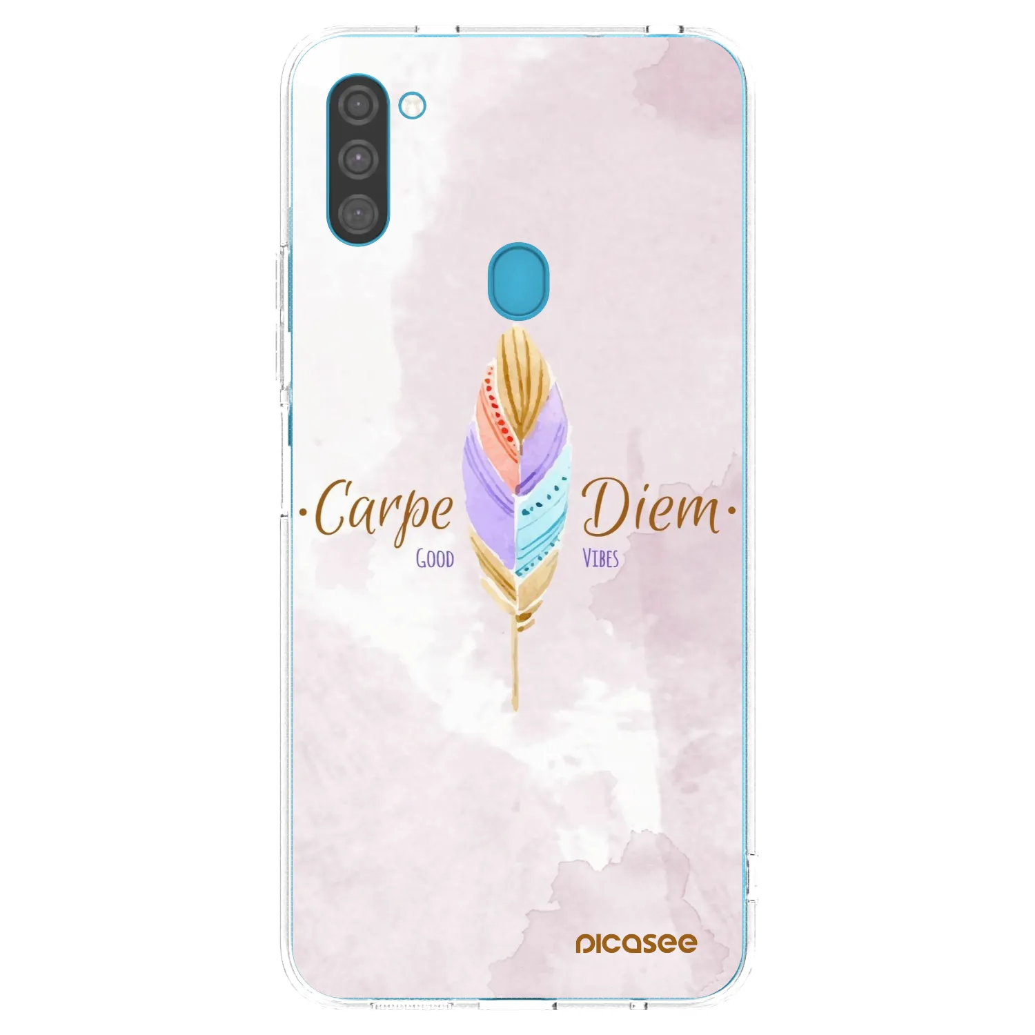 Picasee silikonska prozirna maskica za Samsung Galaxy M11 - Carpe Diem