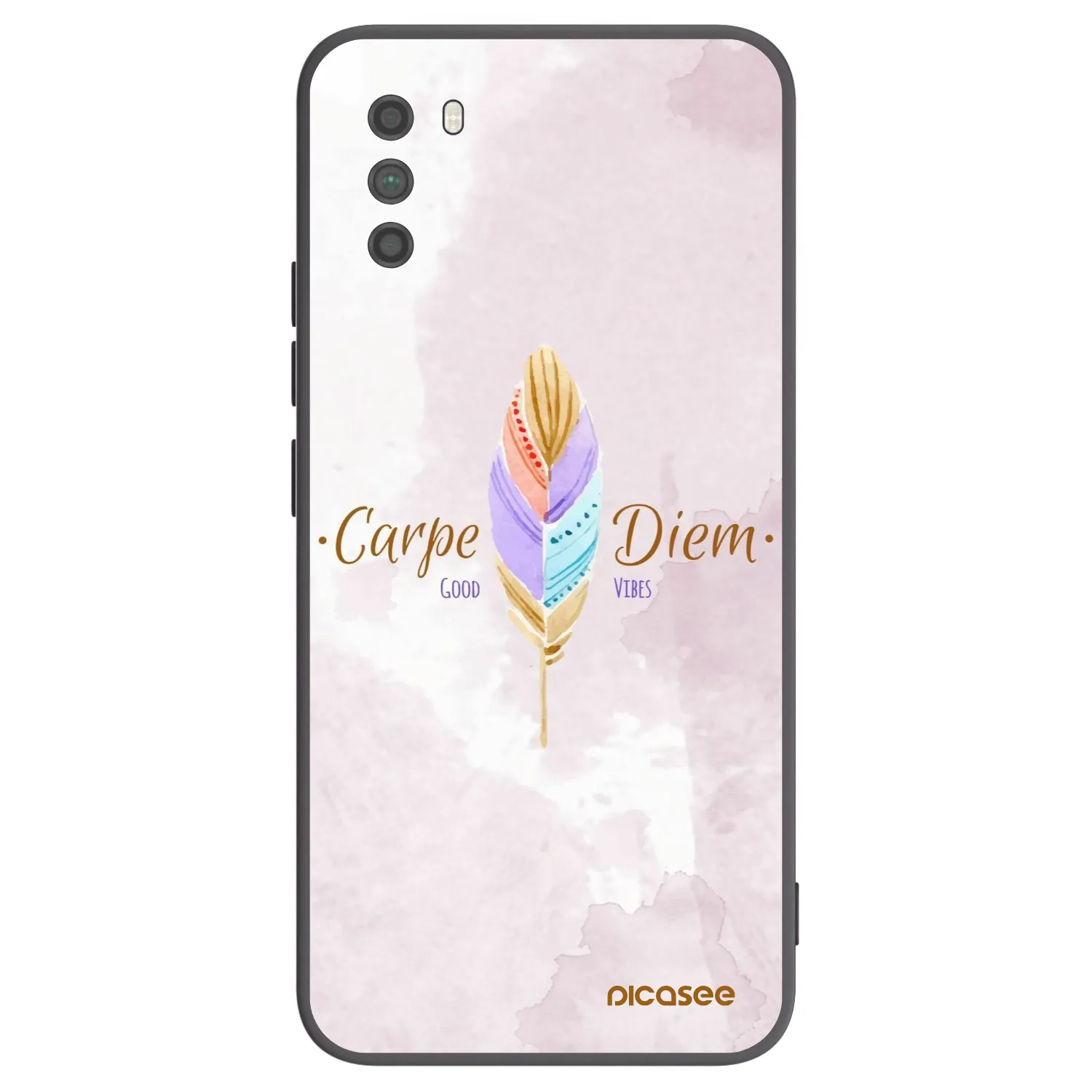 Picasee crna silikonska maskica za Xiaomi Poco M3 - Carpe Diem