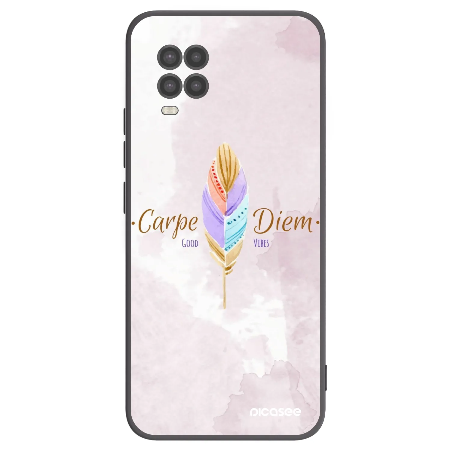 Picasee crna silikonska maskica za Xiaomi Mi 10 Lite - Carpe Diem