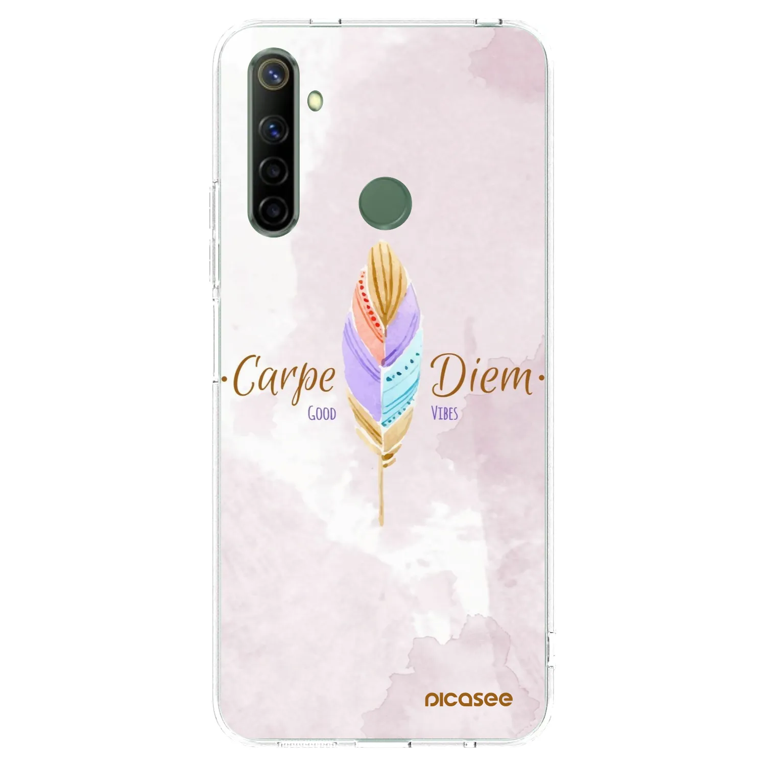 Picasee silikonska prozirna maskica za Realme 6i - Carpe Diem
