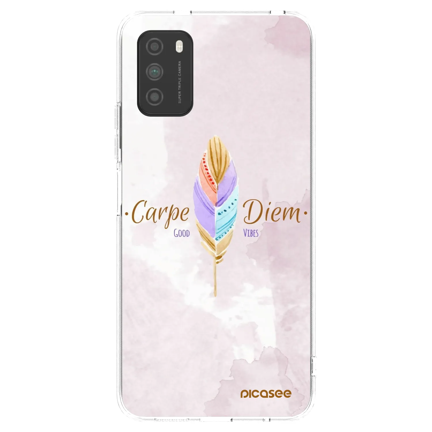 Picasee silikonska prozirna maskica za Xiaomi Poco M3 - Carpe Diem