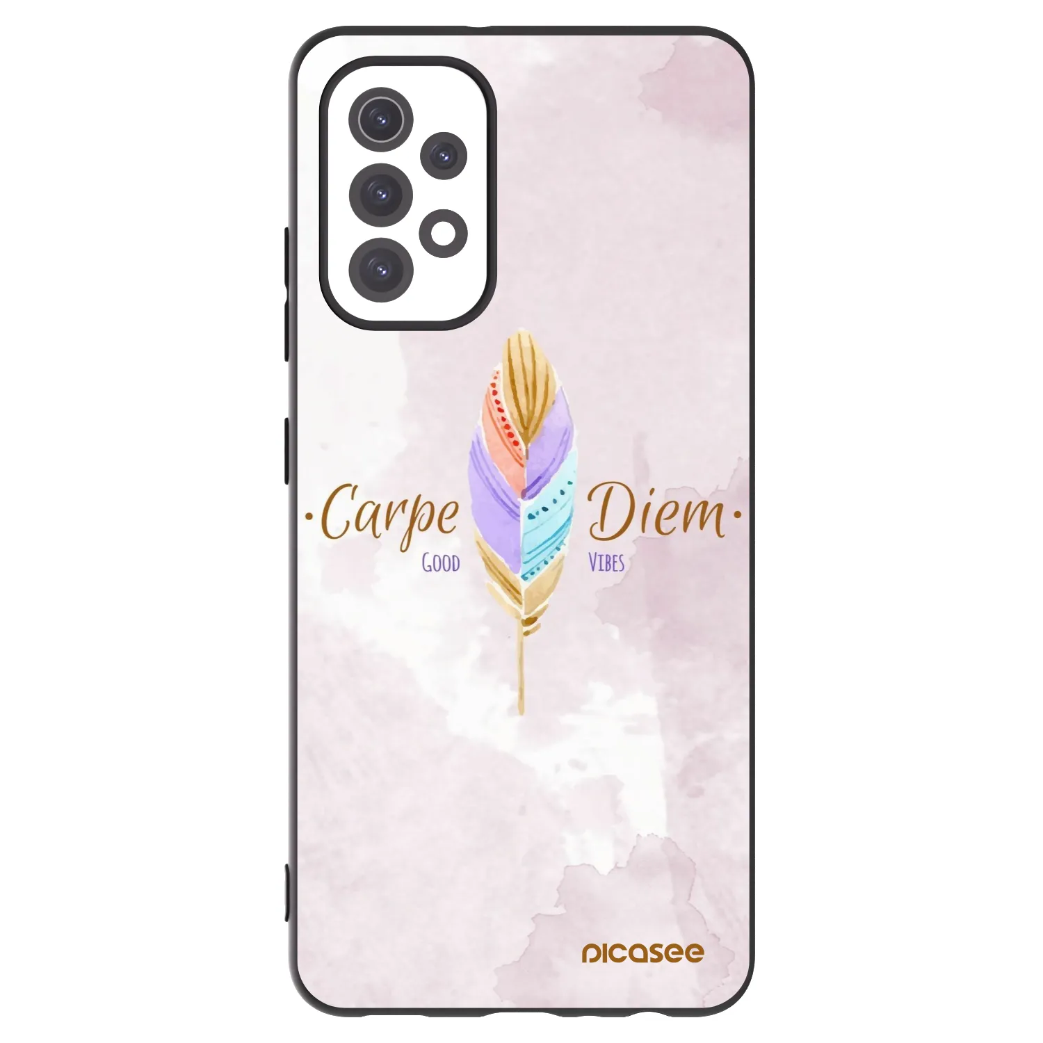 Picasee crna silikonska maskica za Samsung Galaxy A32 5G A326B - Carpe Diem