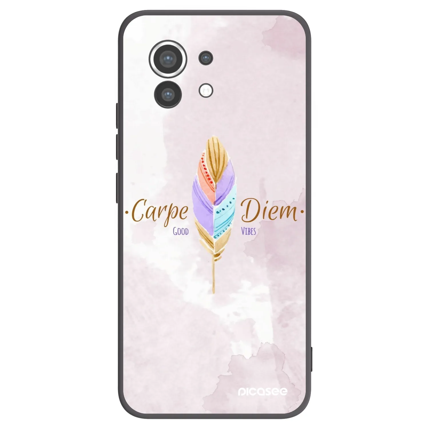 Picasee crna silikonska maskica za Xiaomi Mi 11 - Carpe Diem