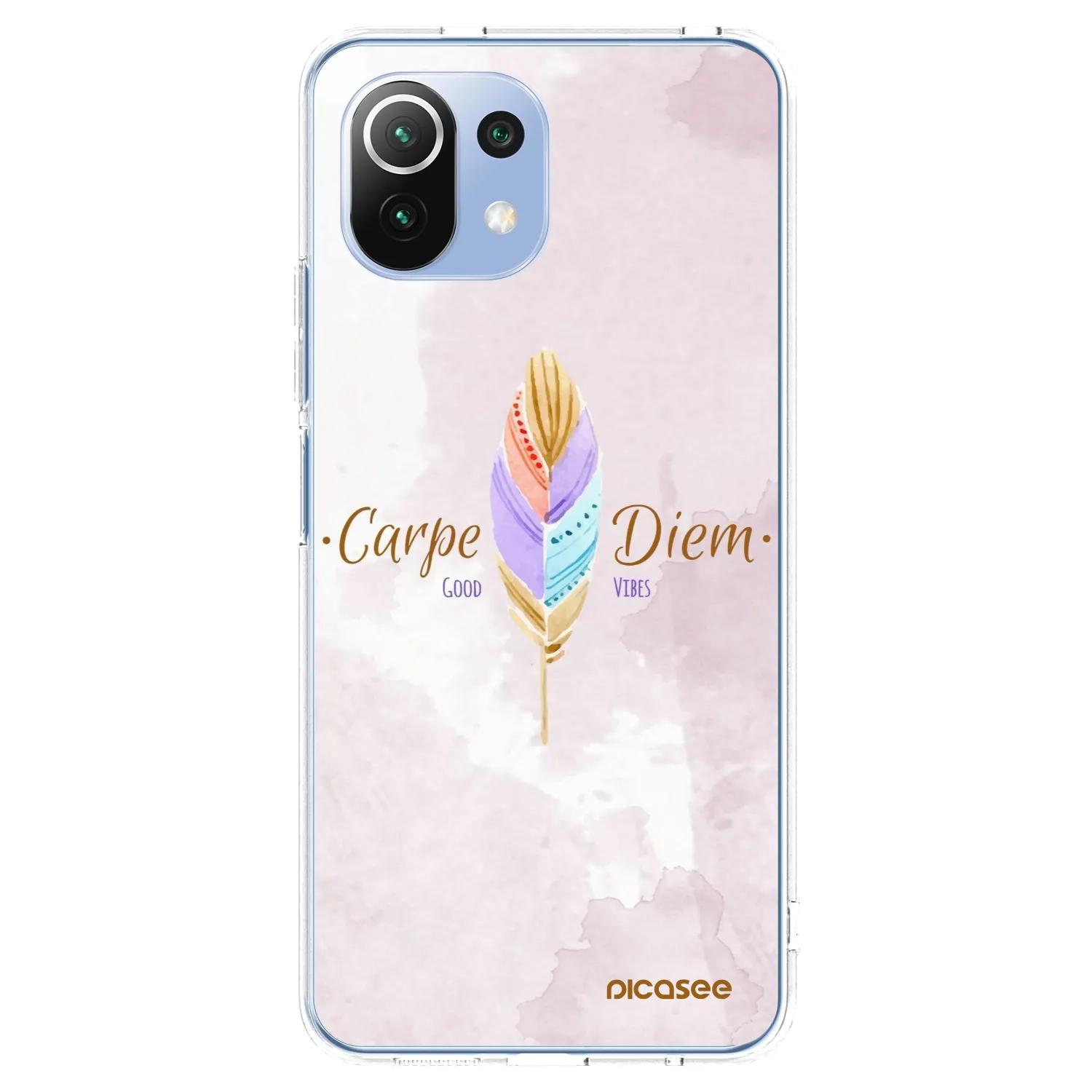 Picasee silikonska prozirna maskica za Xiaomi Mi 11 Lite - Carpe Diem