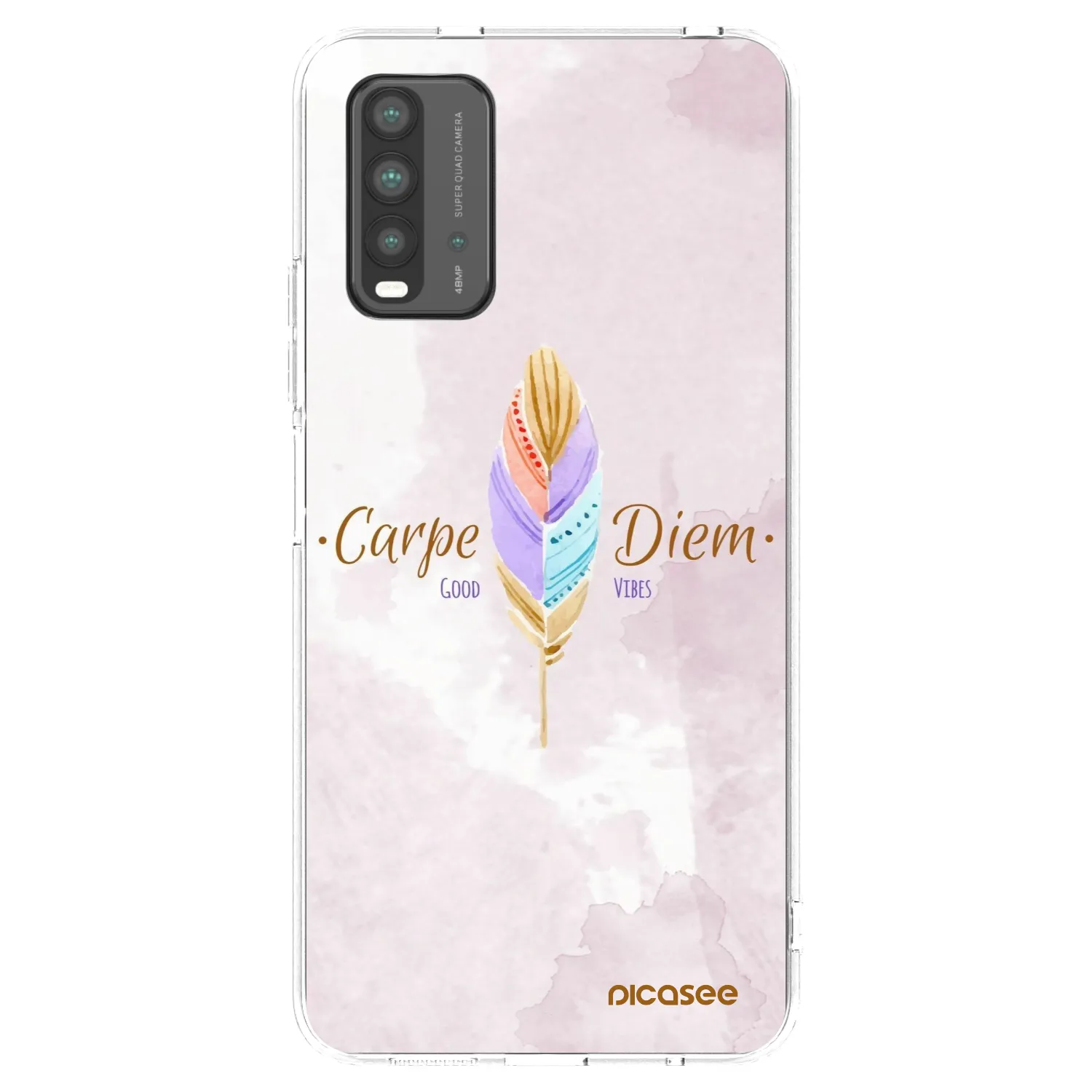 Picasee silikonska prozirna maskica za Xiaomi Redmi 9T - Carpe Diem