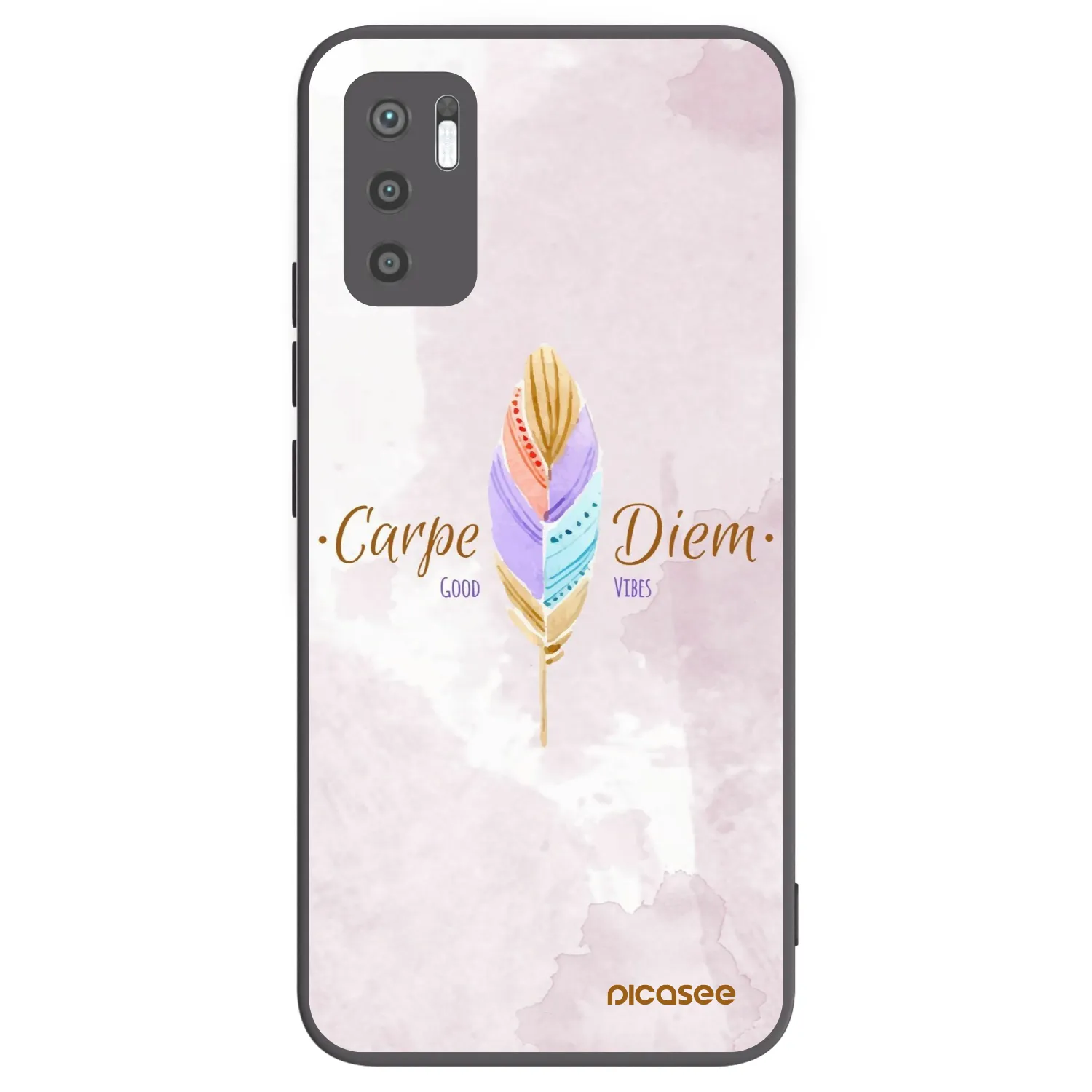 Picasee crna silikonska maskica za Xiaomi Redmi Note 10 5G - Carpe Diem