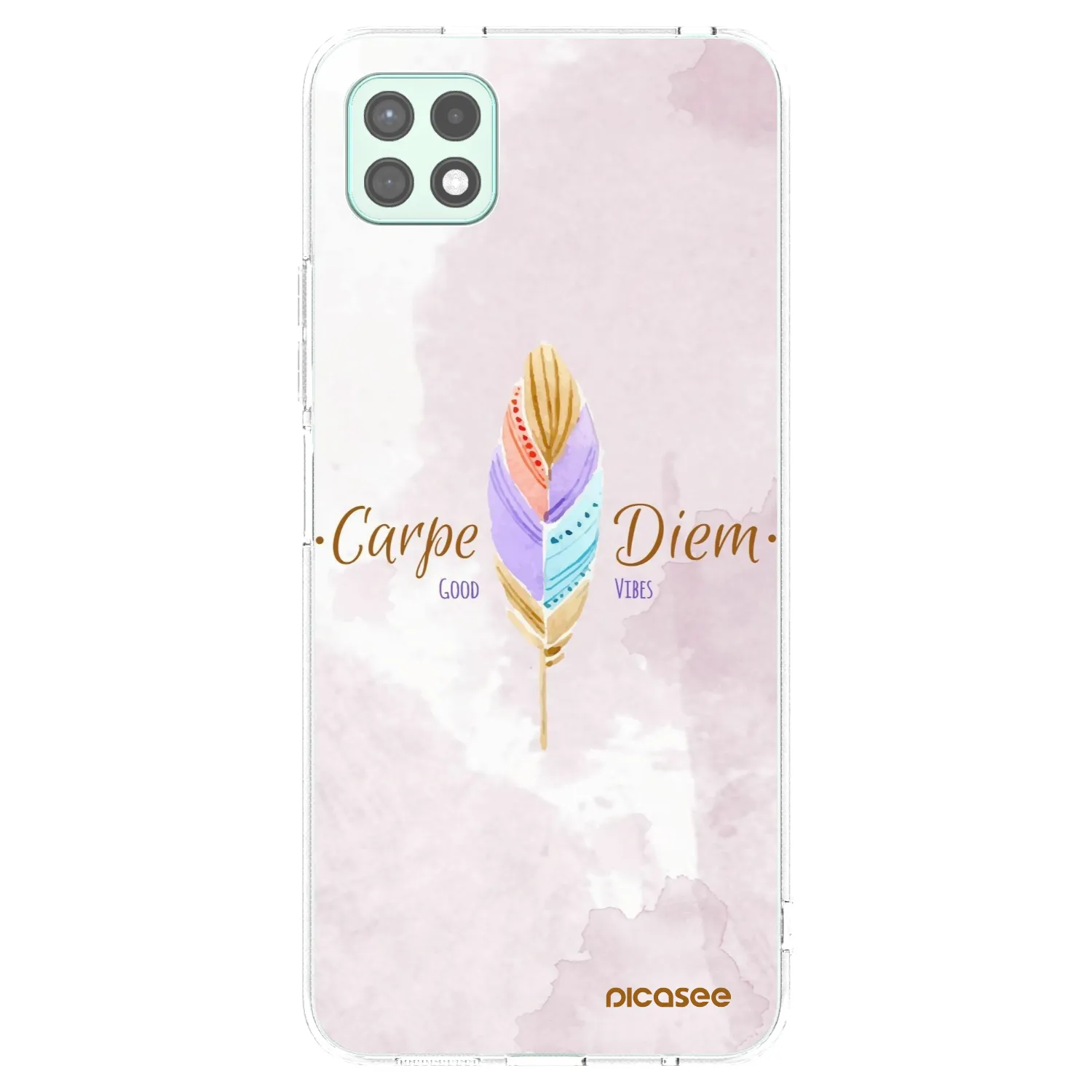 Picasee silikonska prozirna maskica za Samsung Galaxy A22 A226B 5G - Carpe Diem