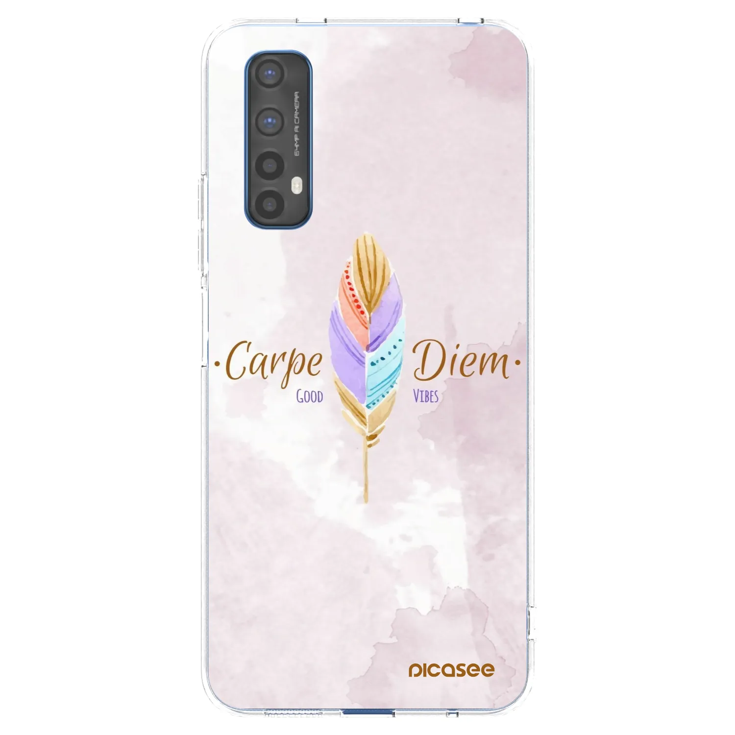 Picasee silikonska prozirna maskica za Realme 7 - Carpe Diem
