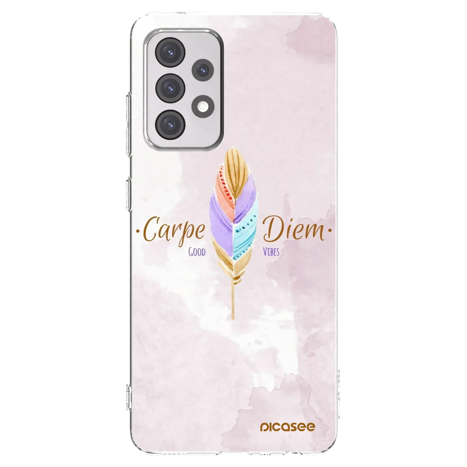Picasee silikonska prozirna maskica za Samsung Galaxy A52s 5G A528B - Carpe Diem