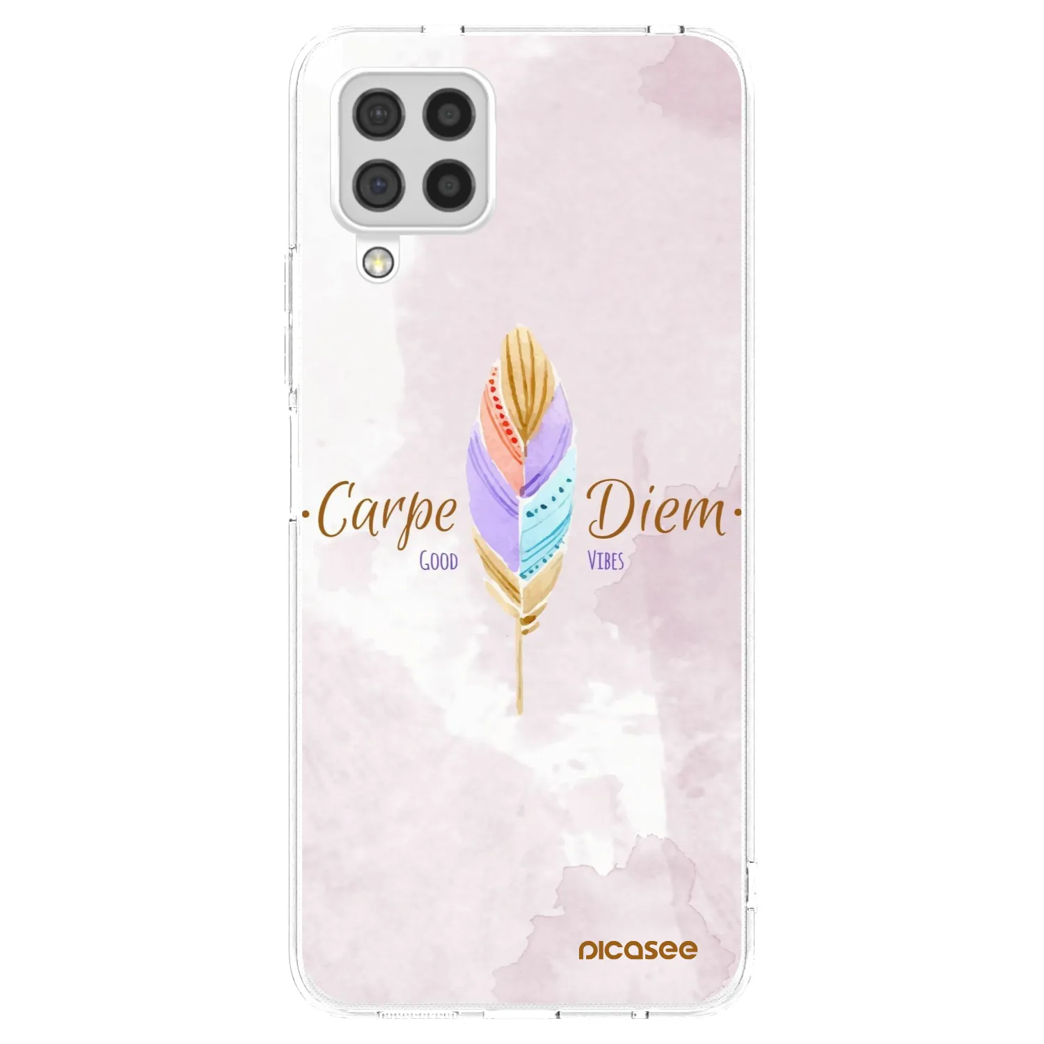 Picasee silikonska prozirna maskica za Samsung Galaxy A22 A225F 4G - Carpe Diem