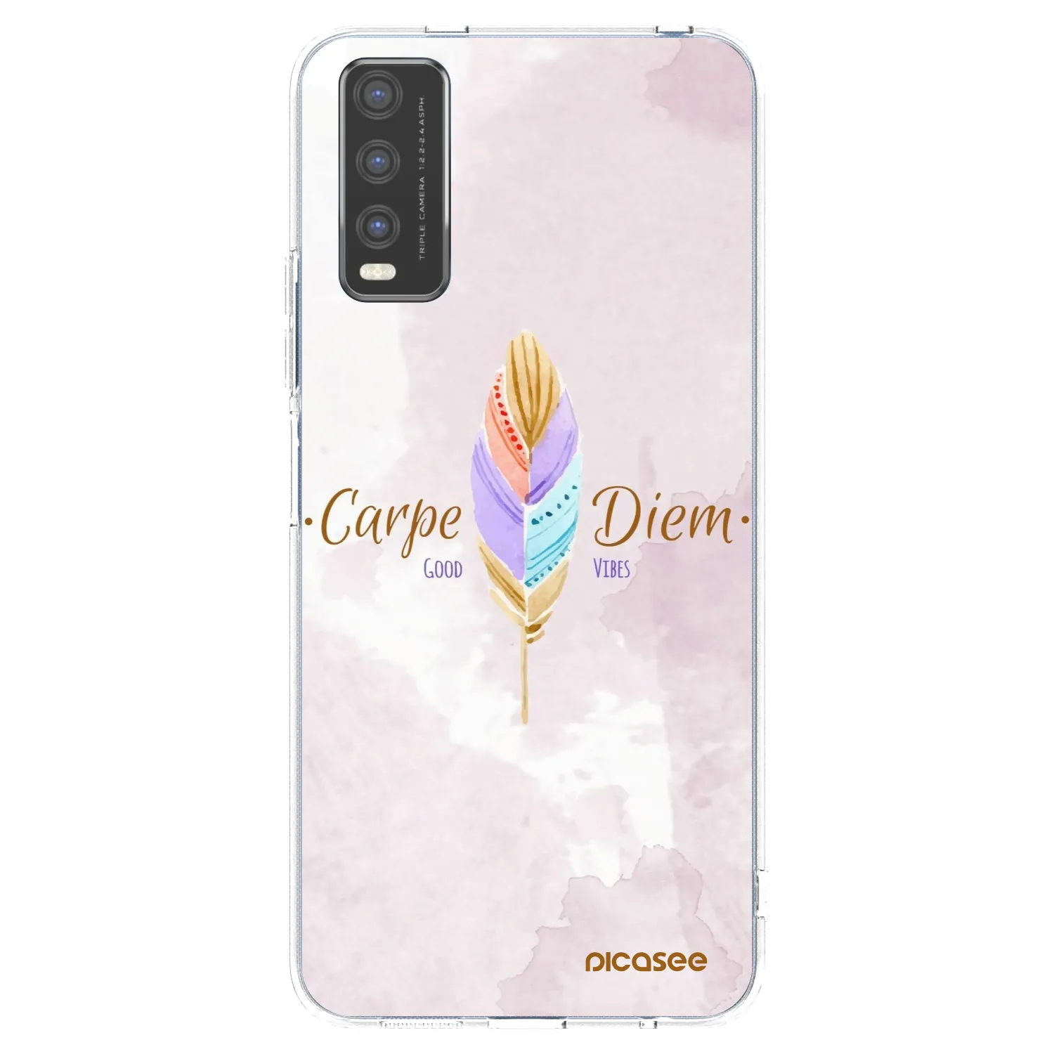 Picasee silikonska prozirna maskica za Vivo Y20s - Carpe Diem