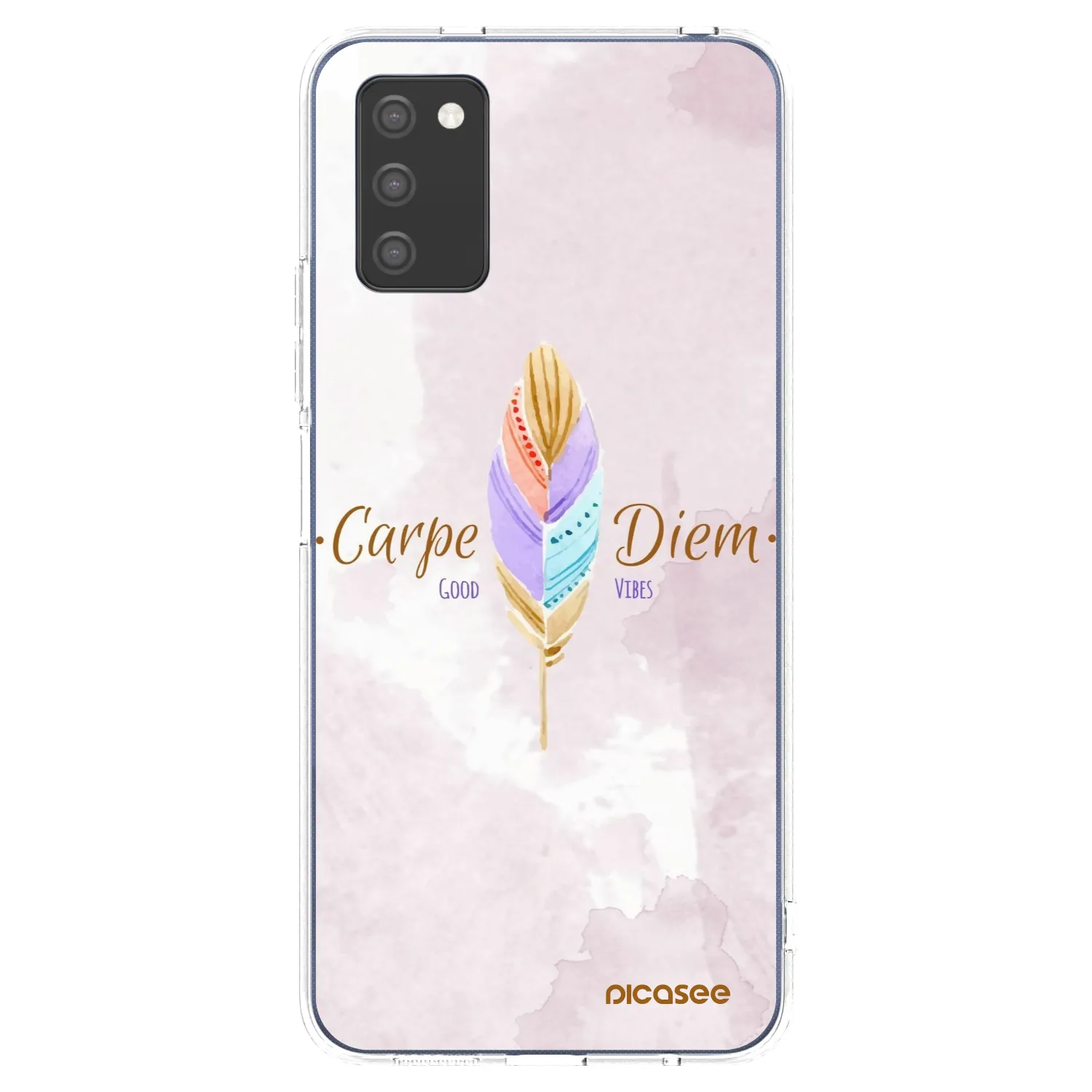 Picasee silikonska prozirna maskica za Samsung Galaxy A03s A037G - Carpe Diem