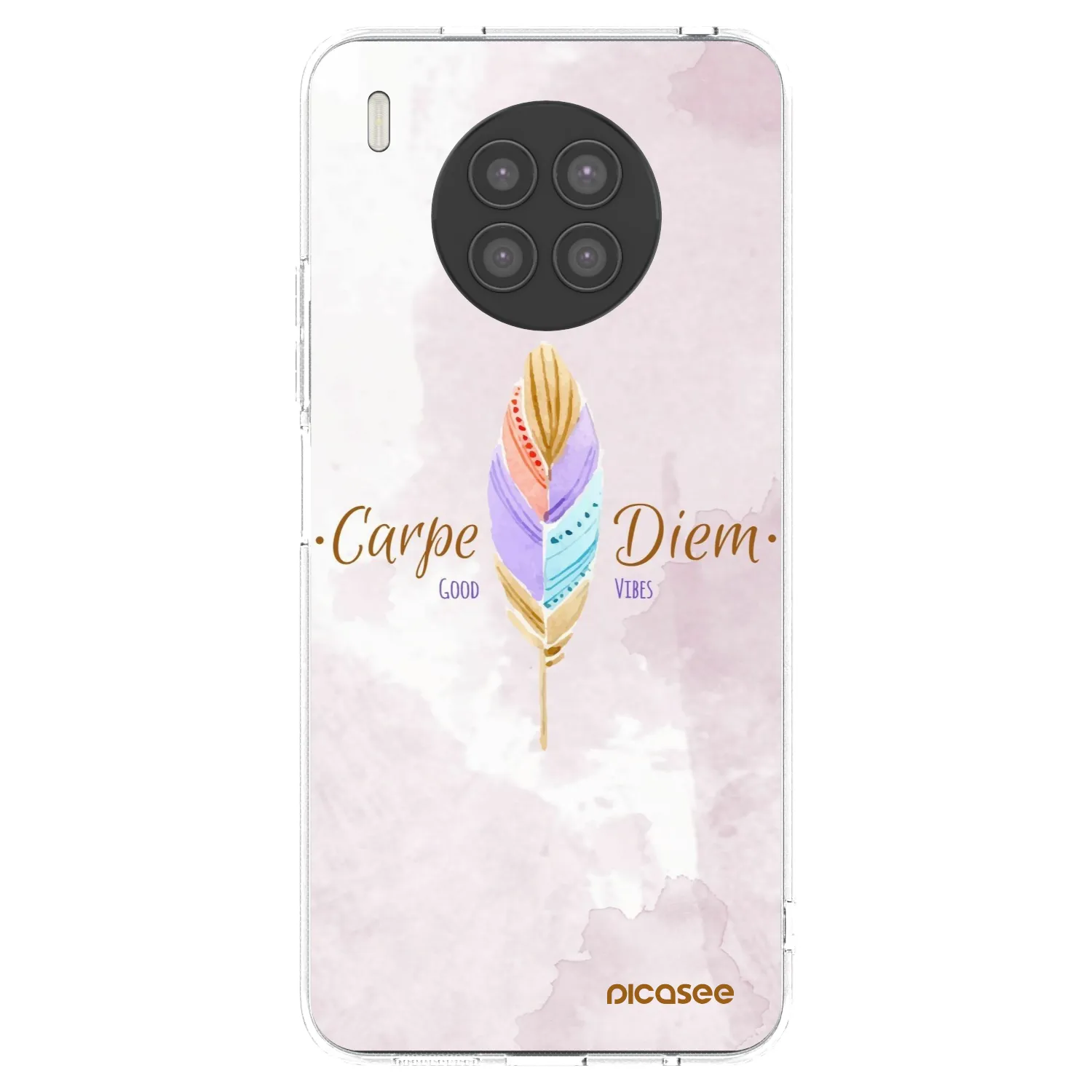 Picasee silikonska prozirna maskica za Huawei Nova 8i - Carpe Diem