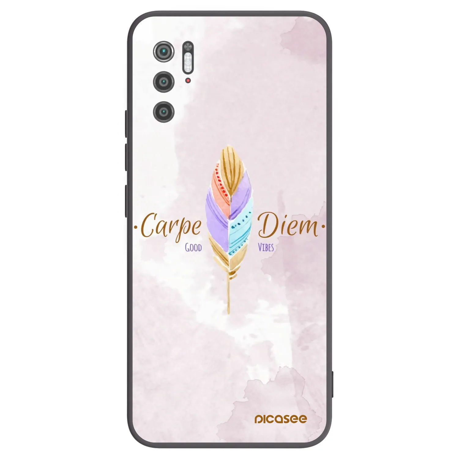 Picasee crna silikonska maskica za Xiaomi Poco M3 Pro 5G - Carpe Diem