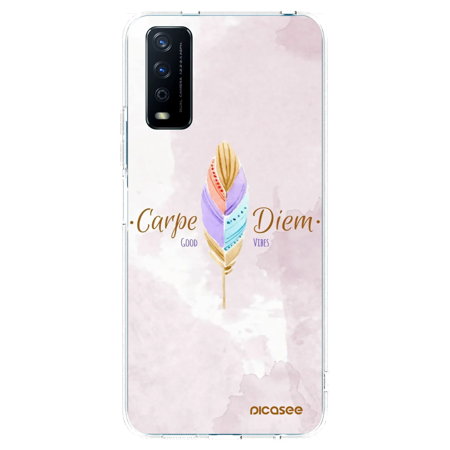 Picasee silikonska prozirna maskica za Vivo Y11s - Carpe Diem