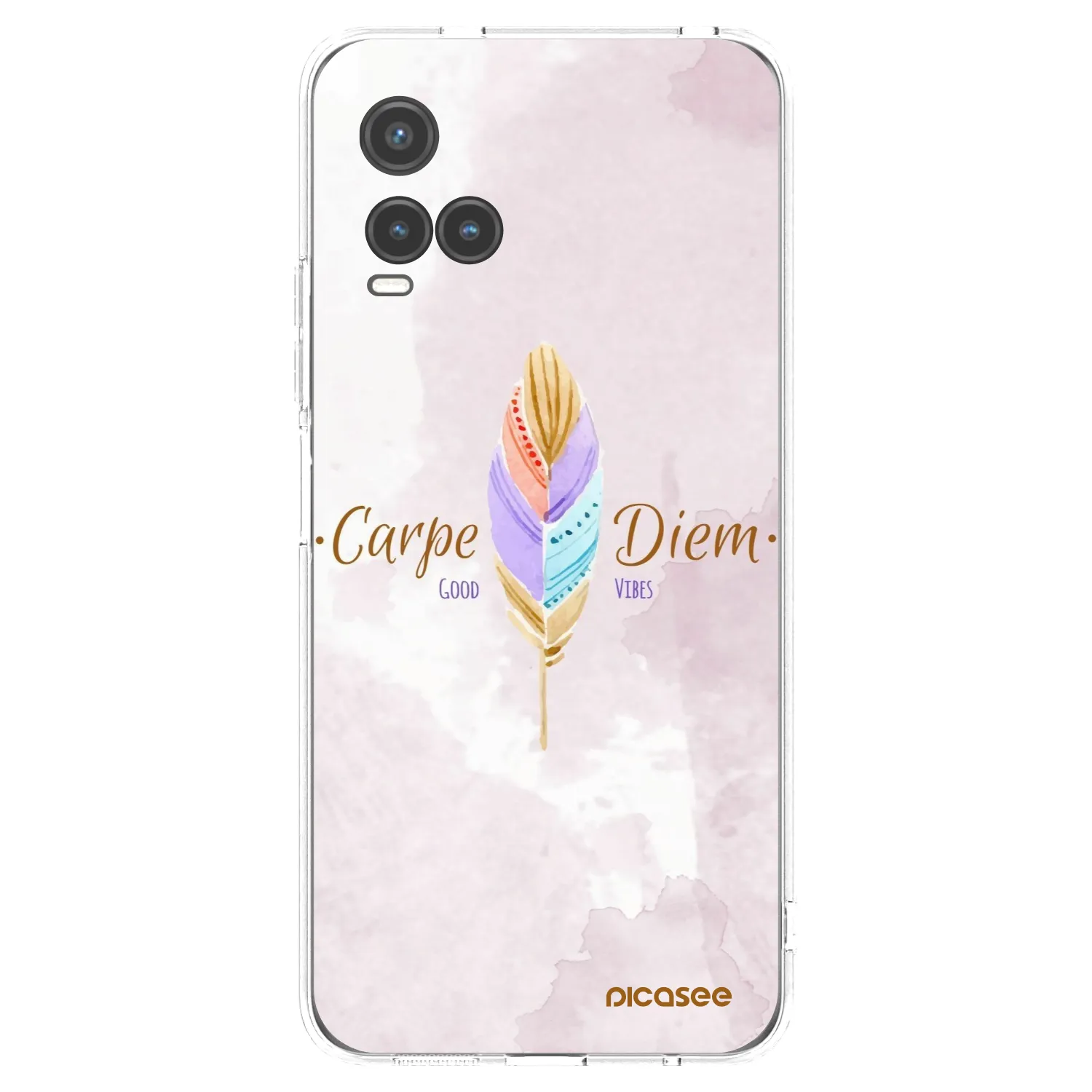 Picasee silikonska prozirna maskica za Vivo Y33s - Carpe Diem