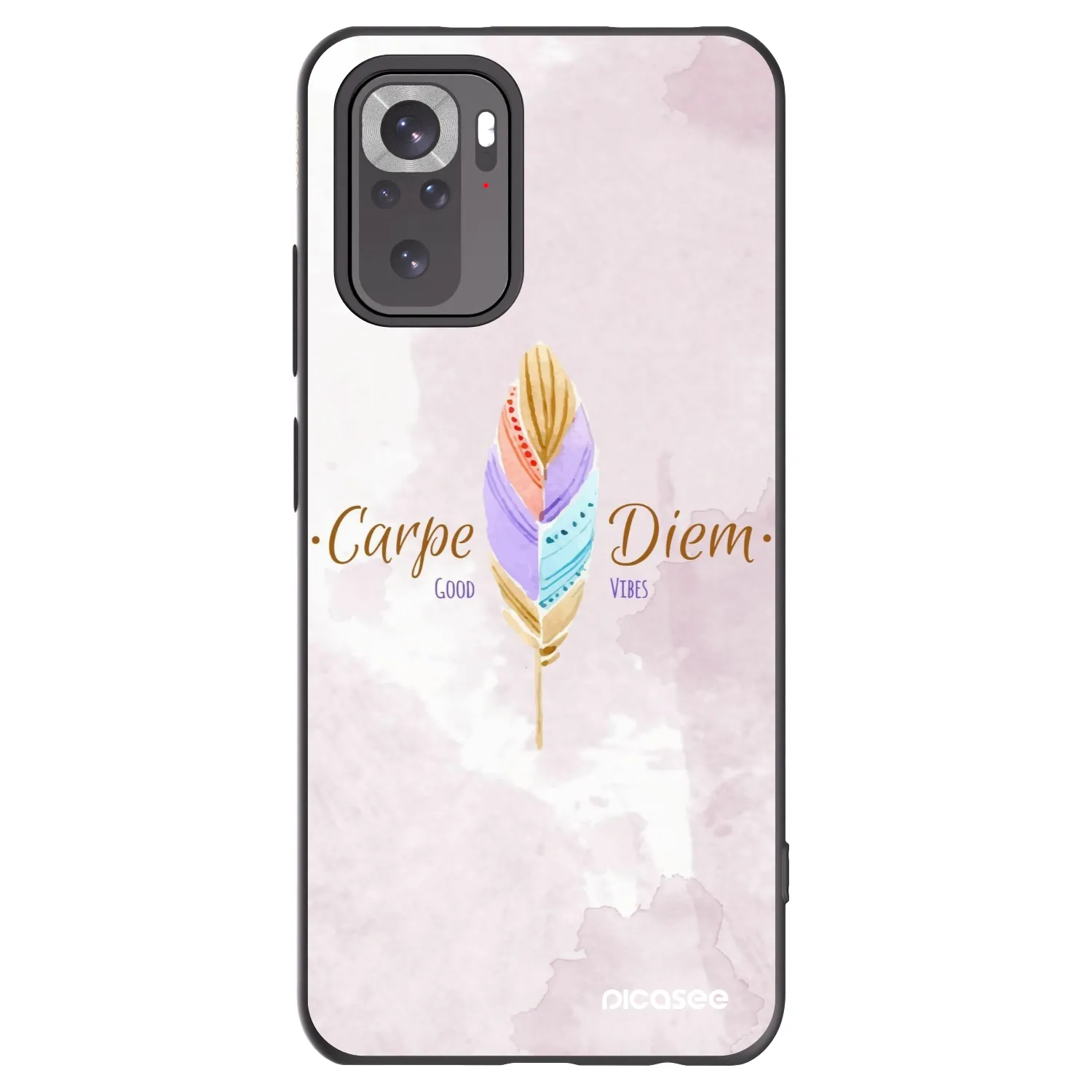 Picasee crna silikonska maskica za Xiaomi Redmi Note 11S 4G - Carpe Diem