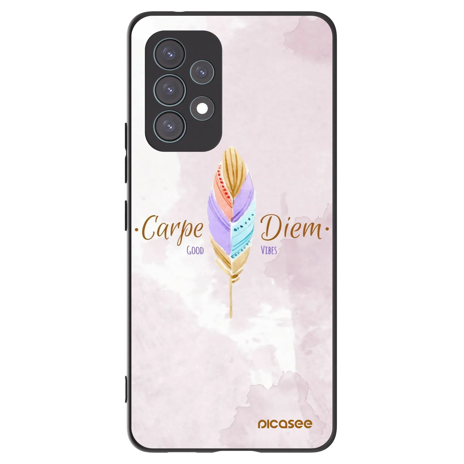Picasee crna silikonska maskica za Samsung Galaxy A53 5G A536 - Carpe Diem
