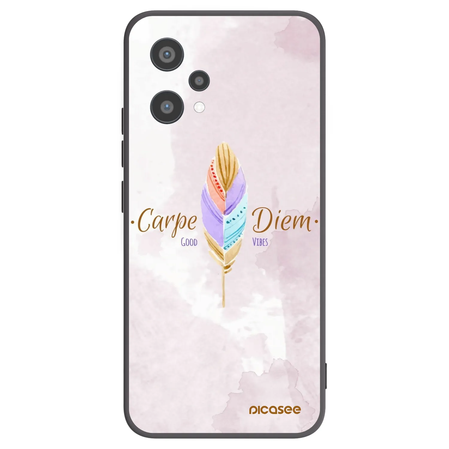 Picasee crna silikonska maskica za Realme 9 Pro 5G - Carpe Diem