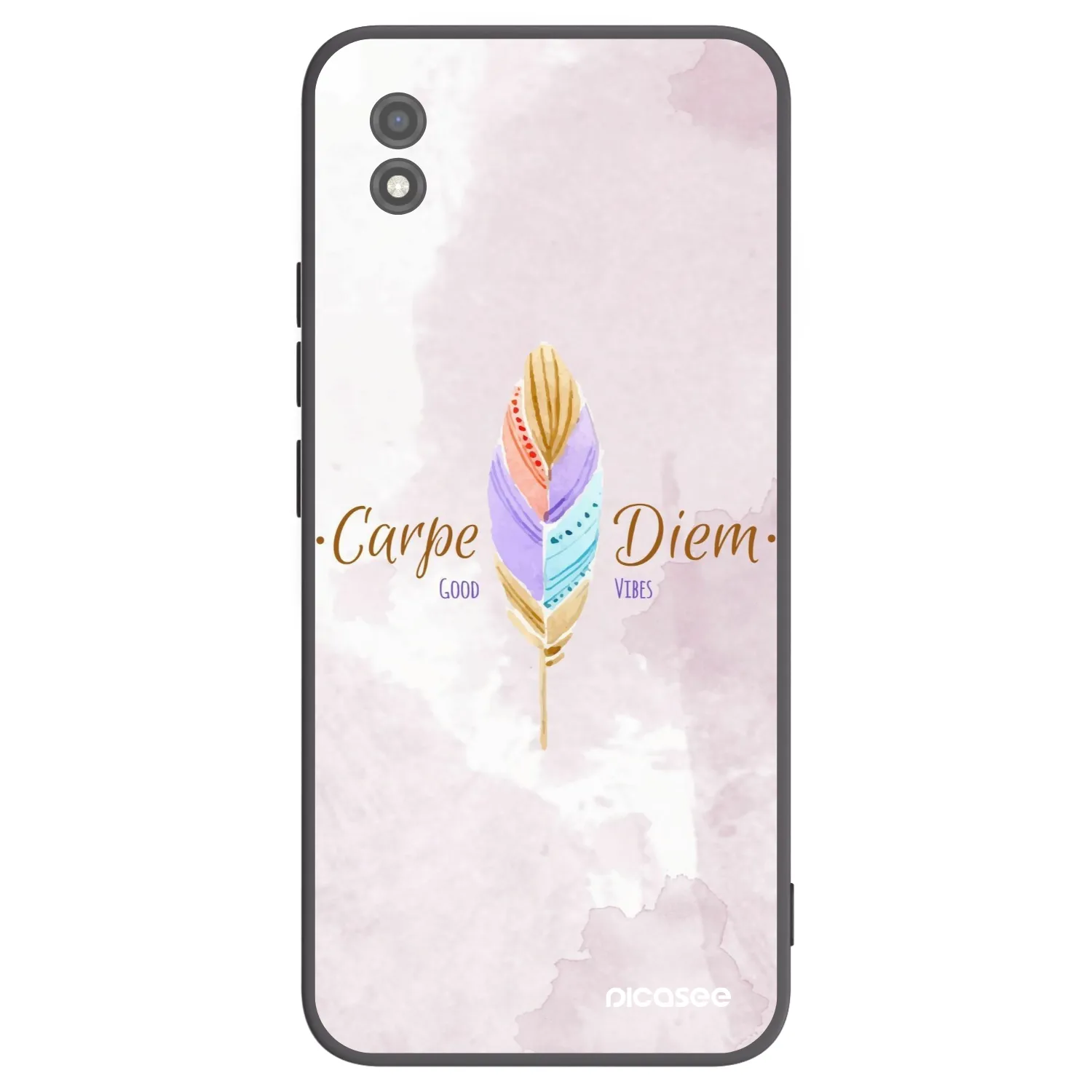 Picasee crna silikonska maskica za Realme C11 (2021) - Carpe Diem