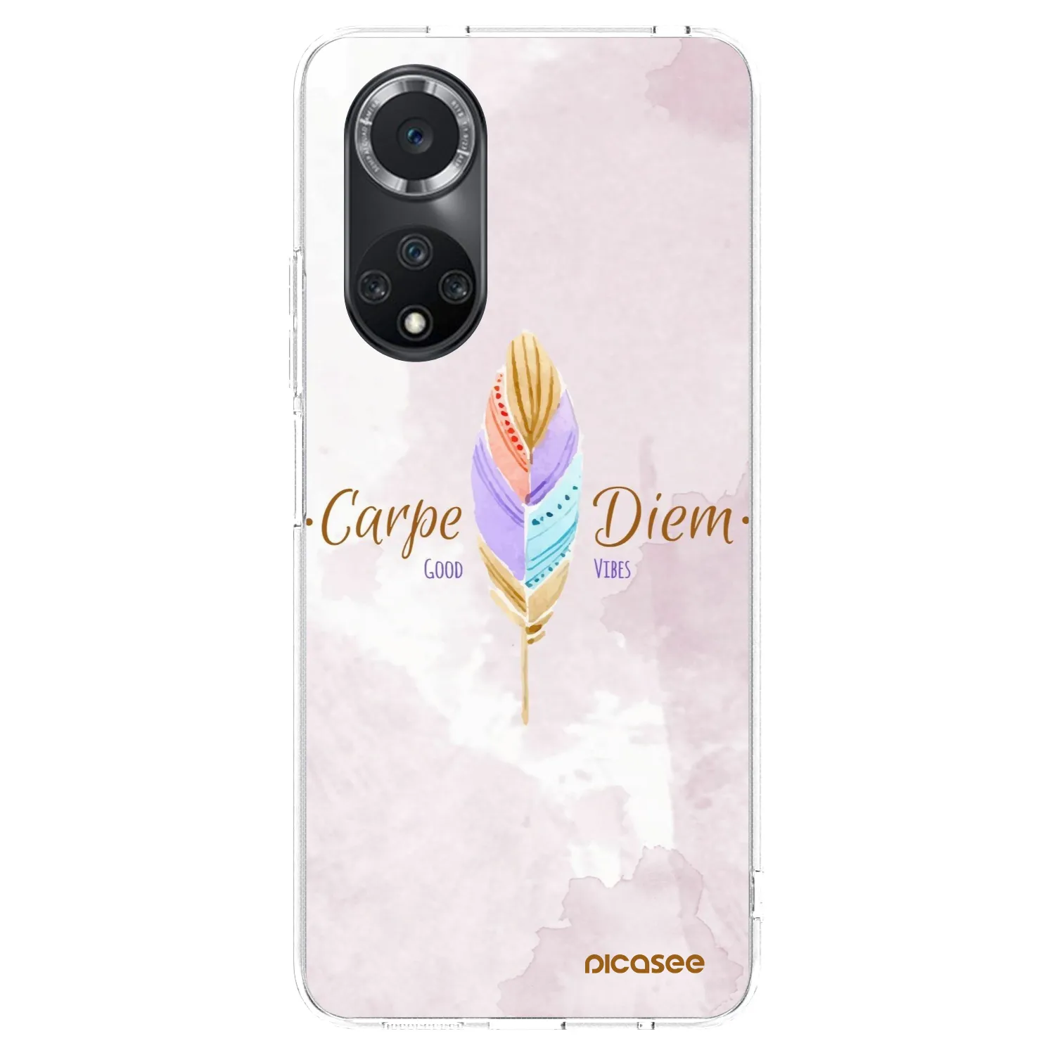 Picasee silikonska prozirna maskica za Huawei Nova 9 SE - Carpe Diem