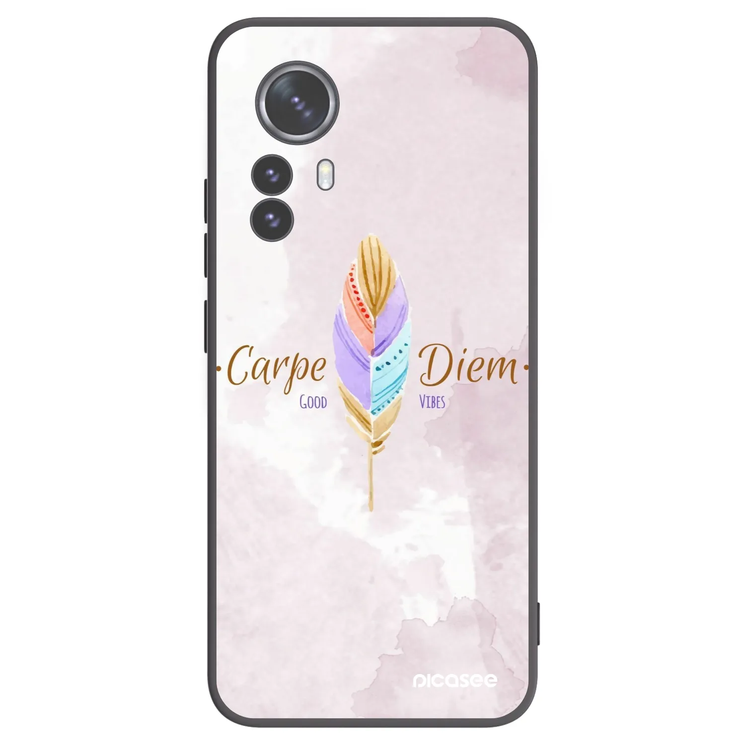 Picasee crna silikonska maskica za Xiaomi 12 Pro - Carpe Diem