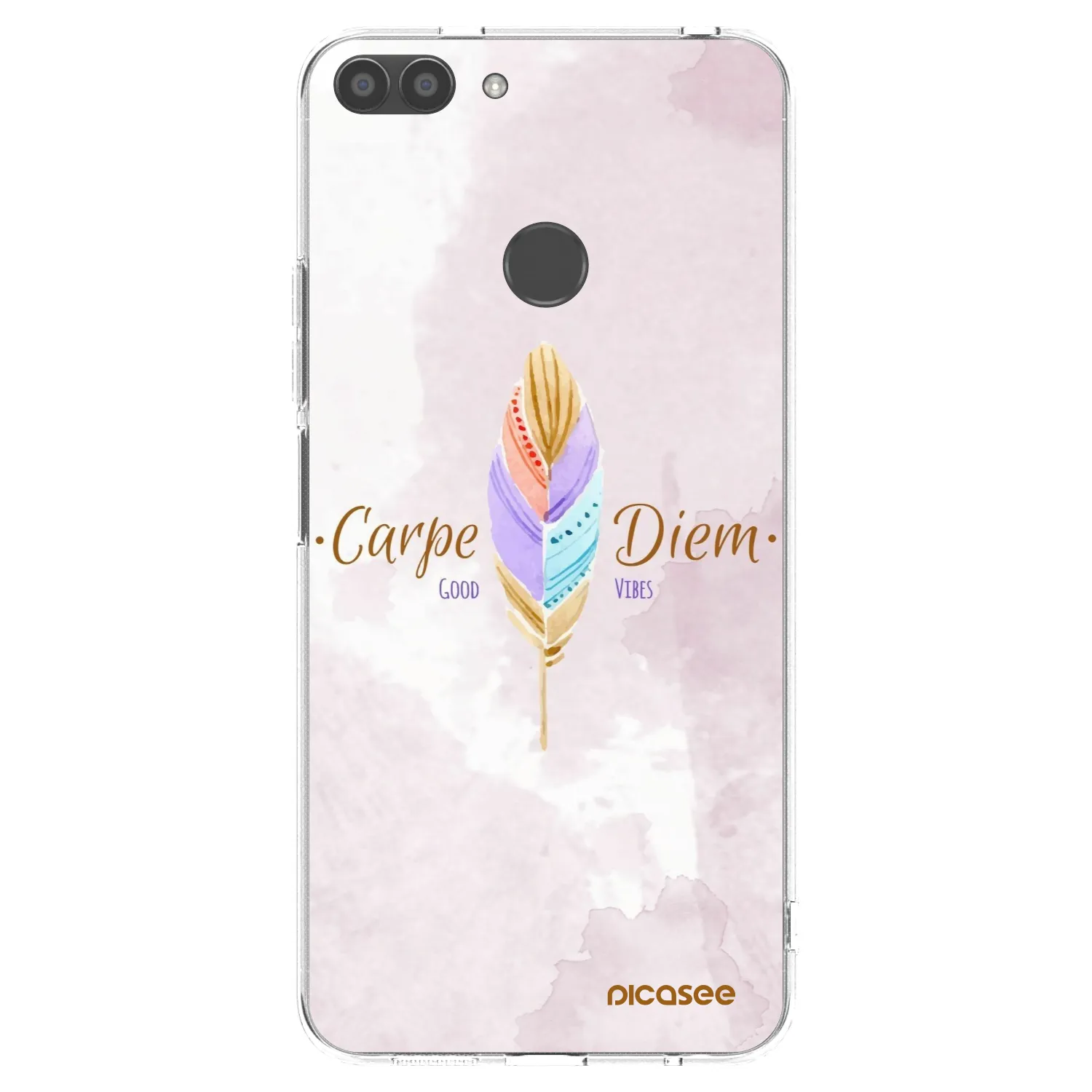 Picasee silikonska prozirna maskica za Huawei P Smart - Carpe Diem