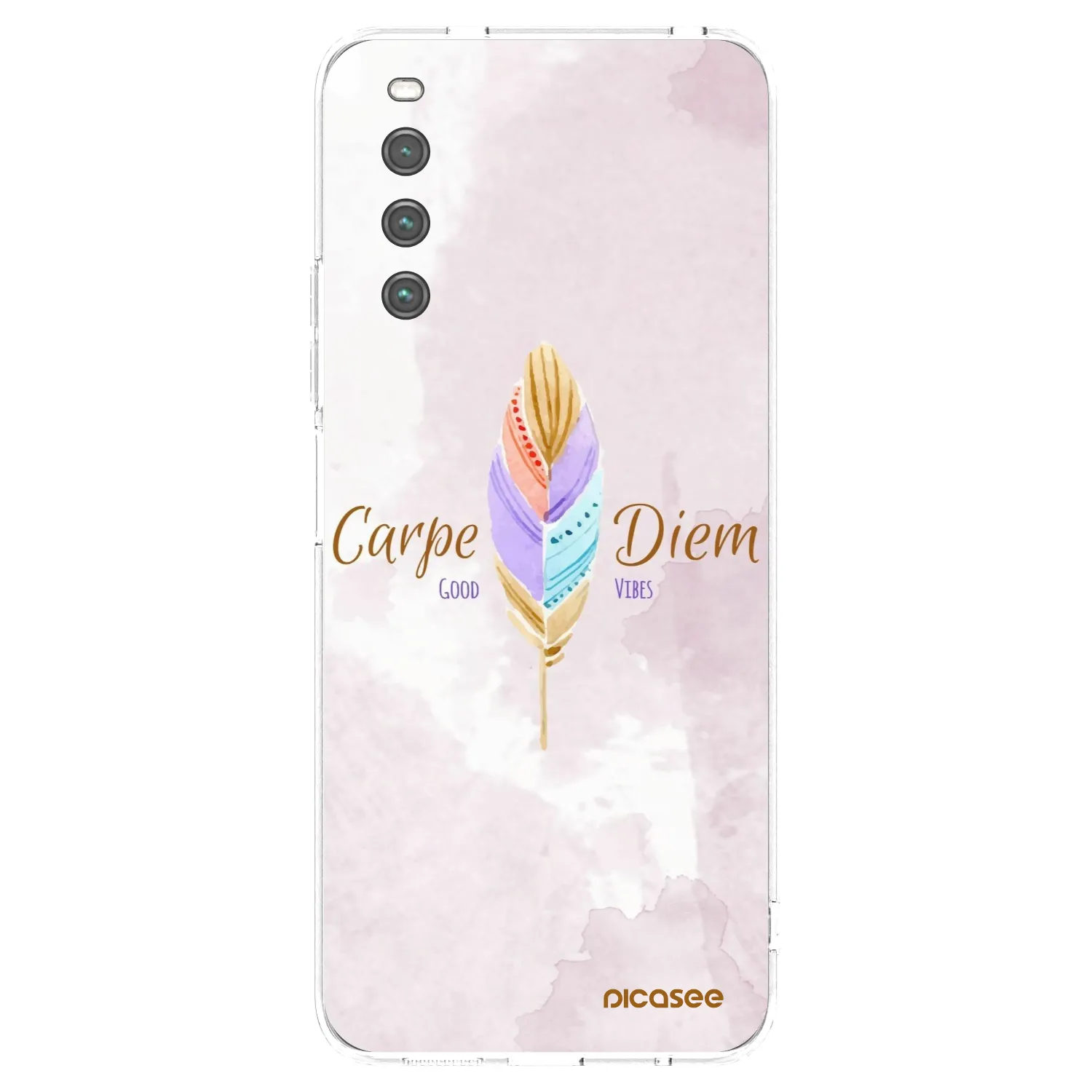 Picasee silikonska prozirna maskica za Sony Xperia 10 IV 5G - Carpe Diem