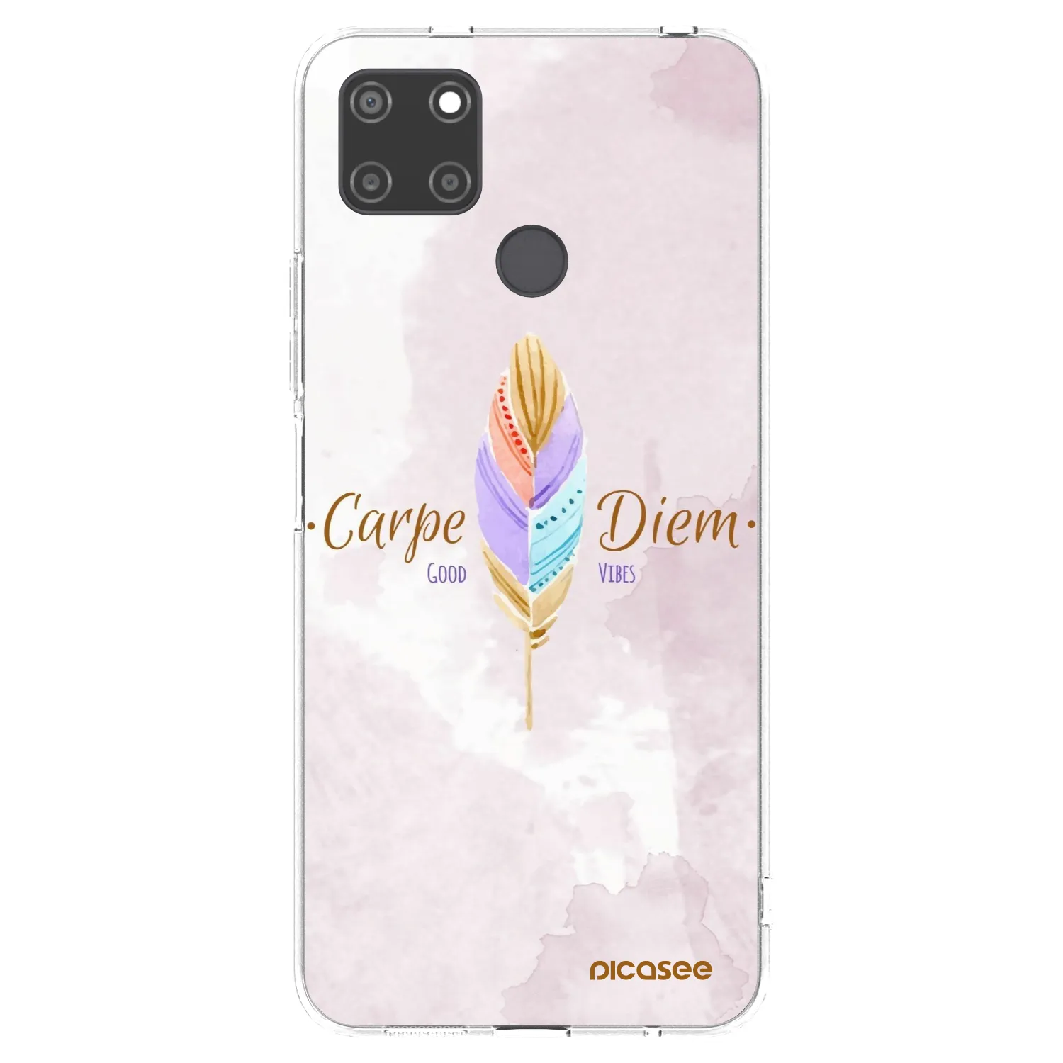 Picasee silikonska prozirna maskica za Realme C21Y - Carpe Diem