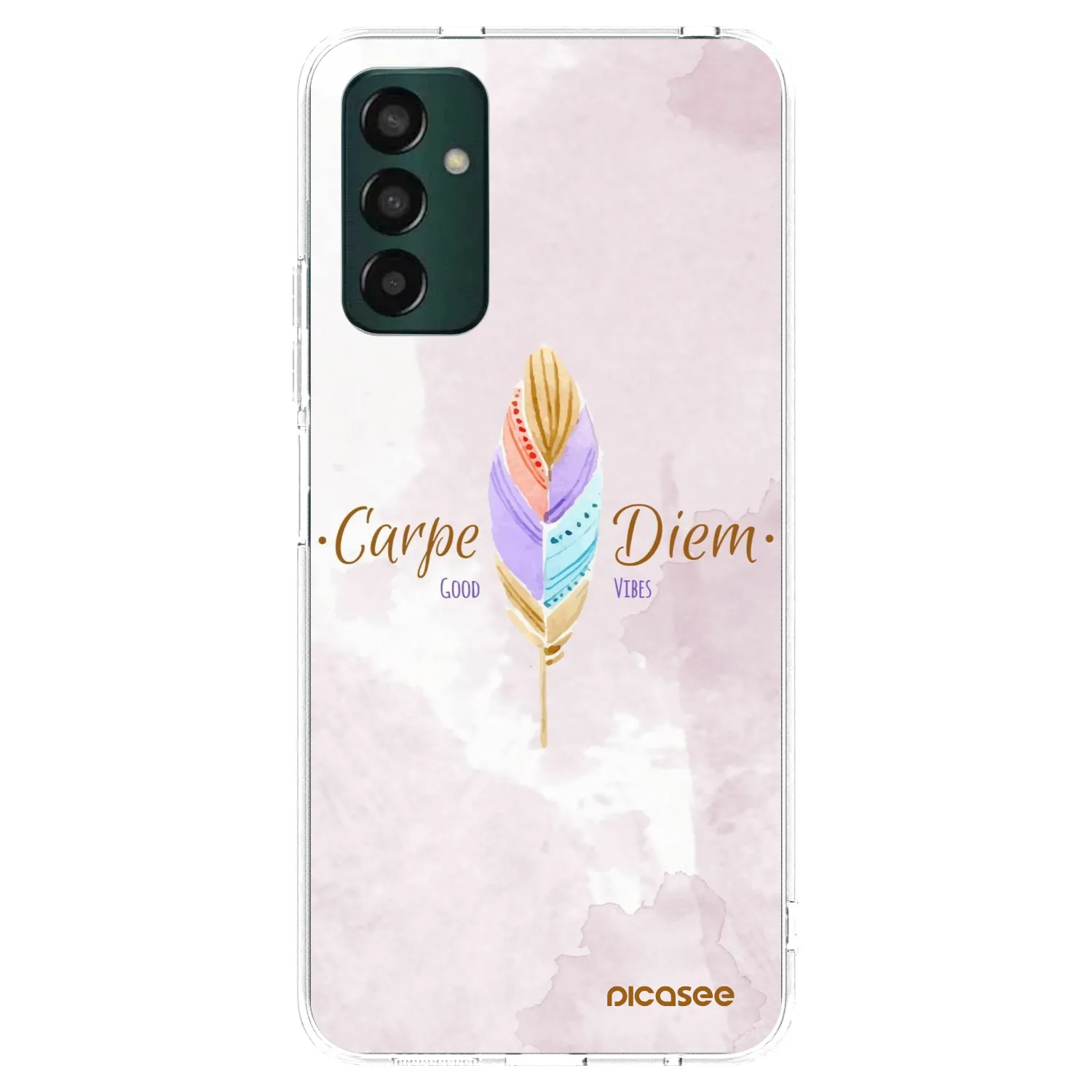 Picasee silikonska prozirna maskica za Samsung Galaxy M13 M135F - Carpe Diem