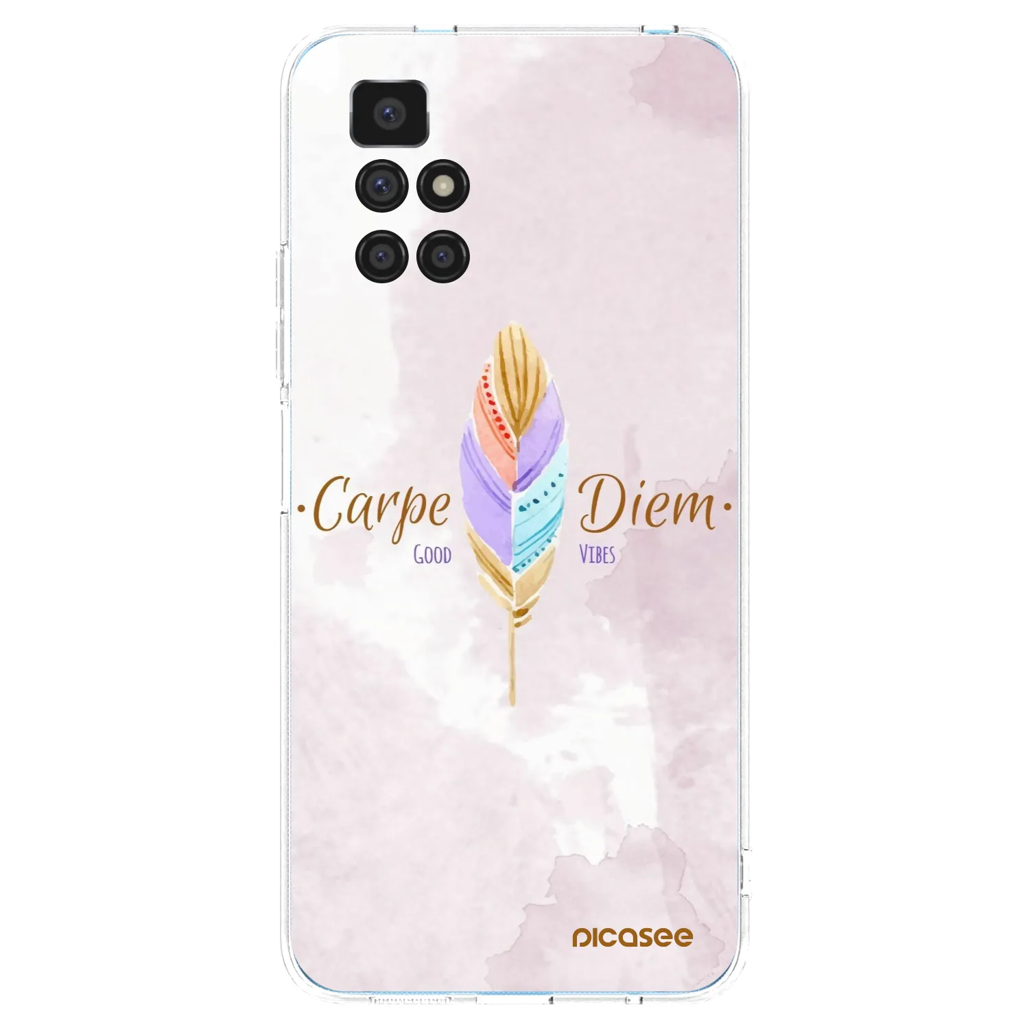 Picasee silikonska prozirna maskica za Xiaomi Redmi 10 (2022) - Carpe Diem