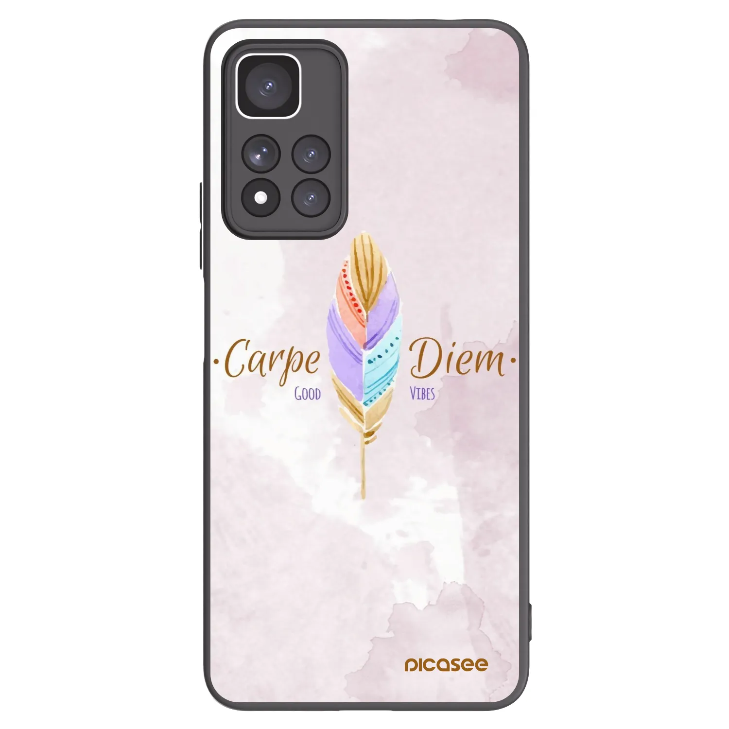Picasee crna silikonska maskica za Xiaomi Redmi Note 11 Pro+ 5G - Carpe Diem