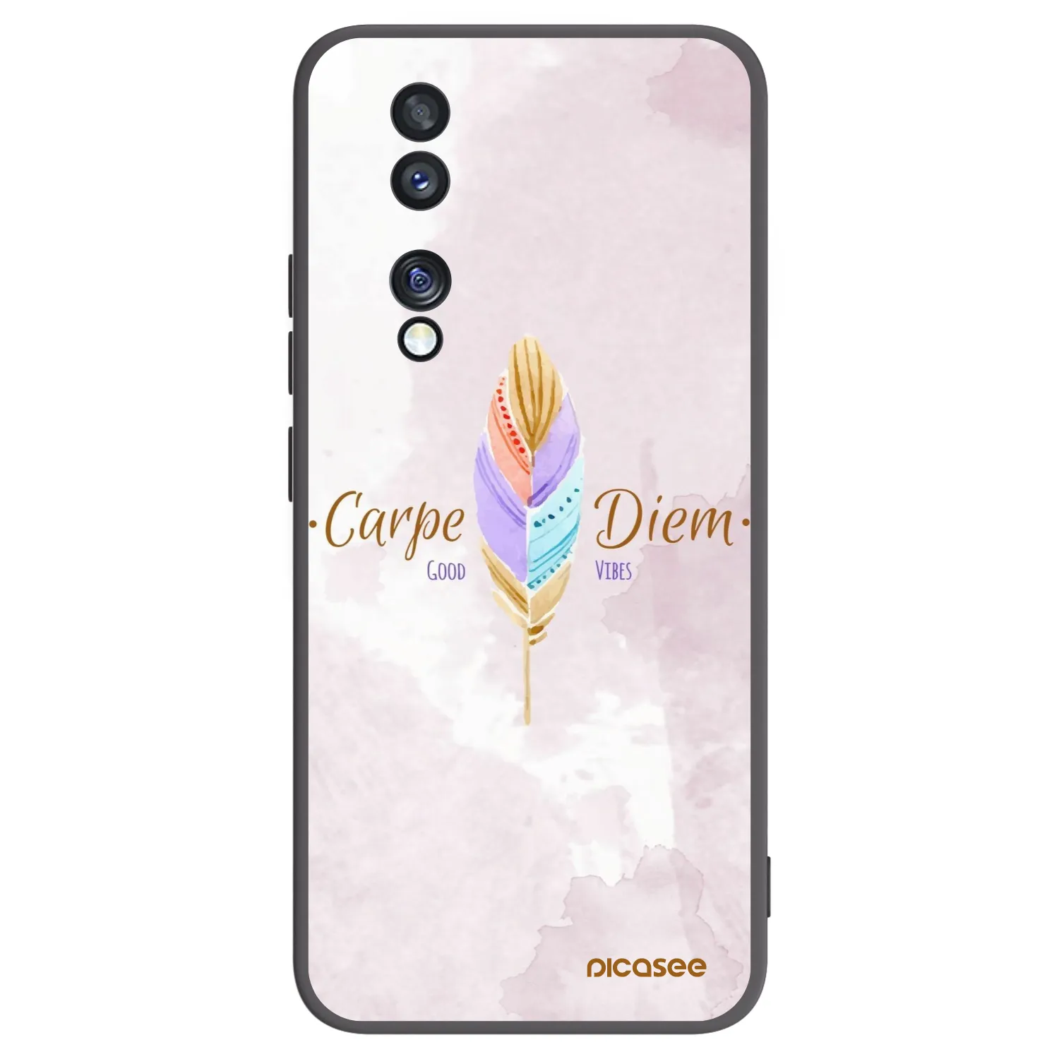 Picasee crna silikonska maskica za Honor 70 - Carpe Diem