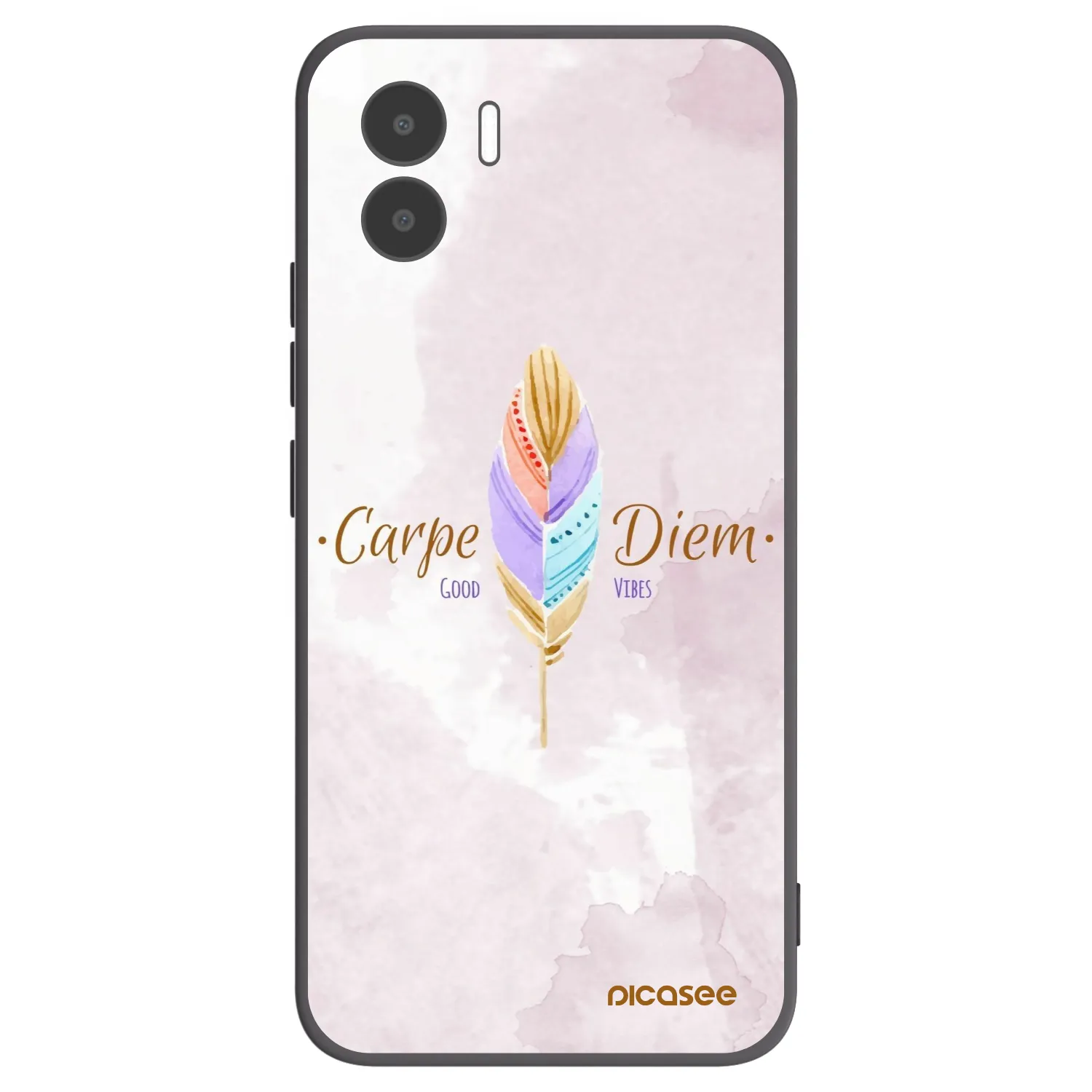 Picasee crna silikonska maskica za Xiaomi Redmi A1 - Carpe Diem