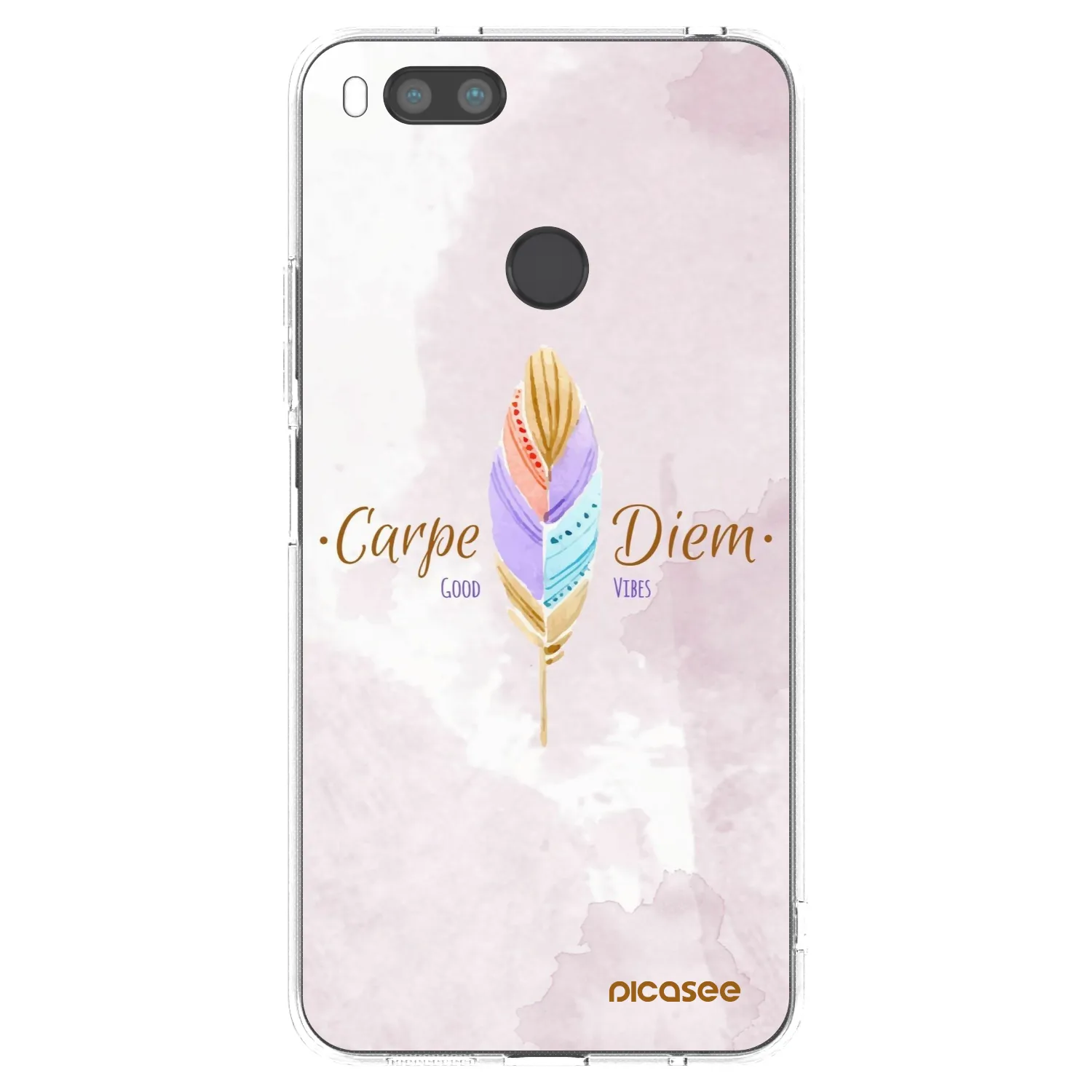 Picasee silikonska prozirna maskica za Xiaomi Redmi A1 - Carpe Diem