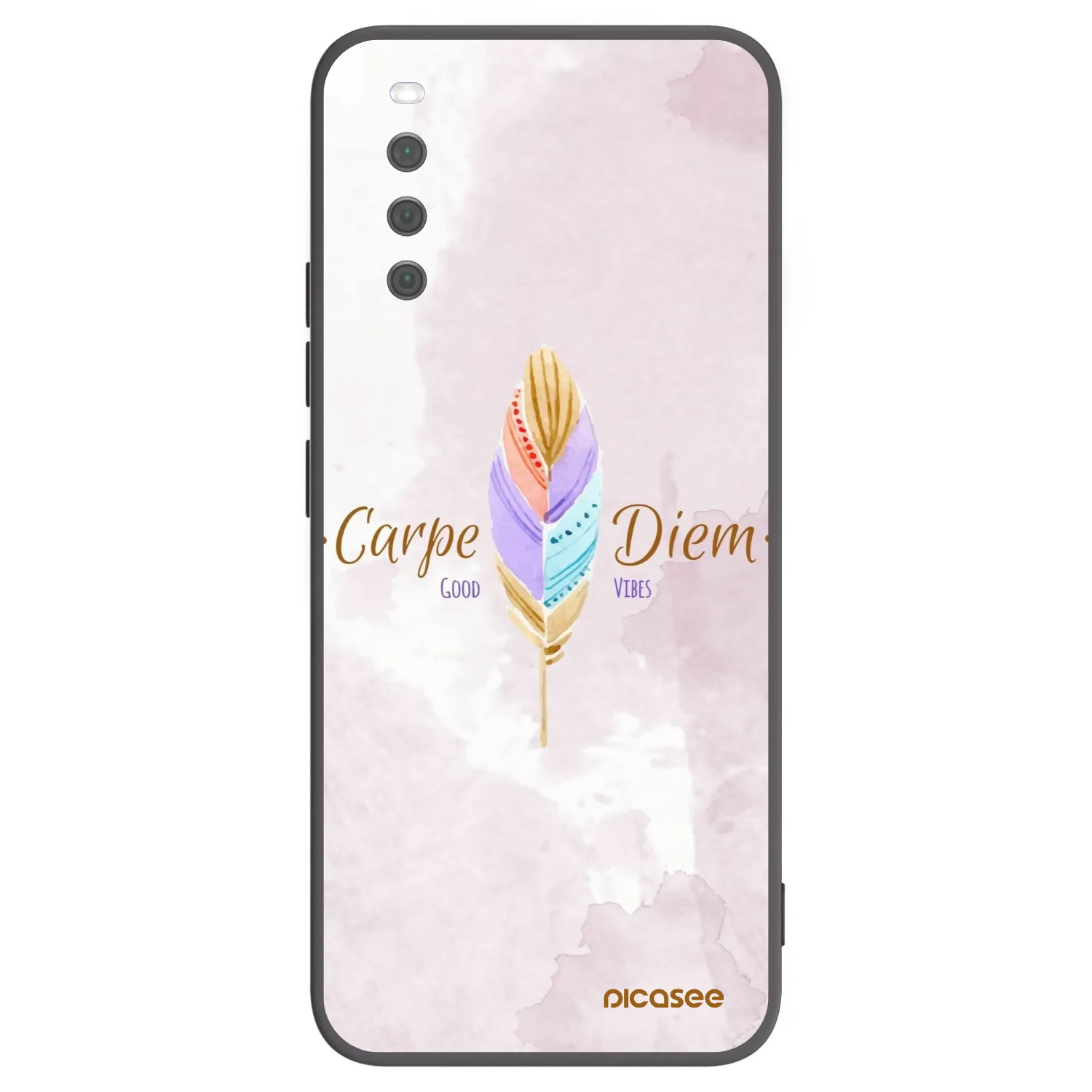 Picasee crna silikonska maskica za Sony Xperia 10 III - Carpe Diem